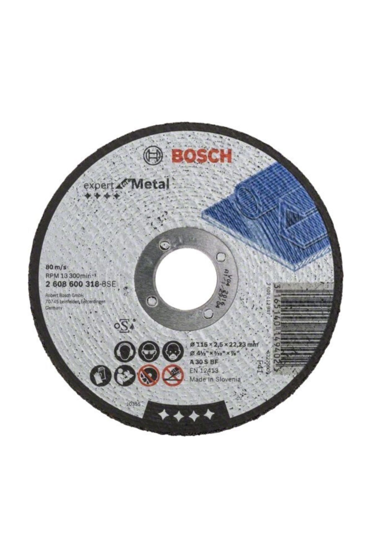 Bosch 115*2,5 Mm Expert For Metal Düz