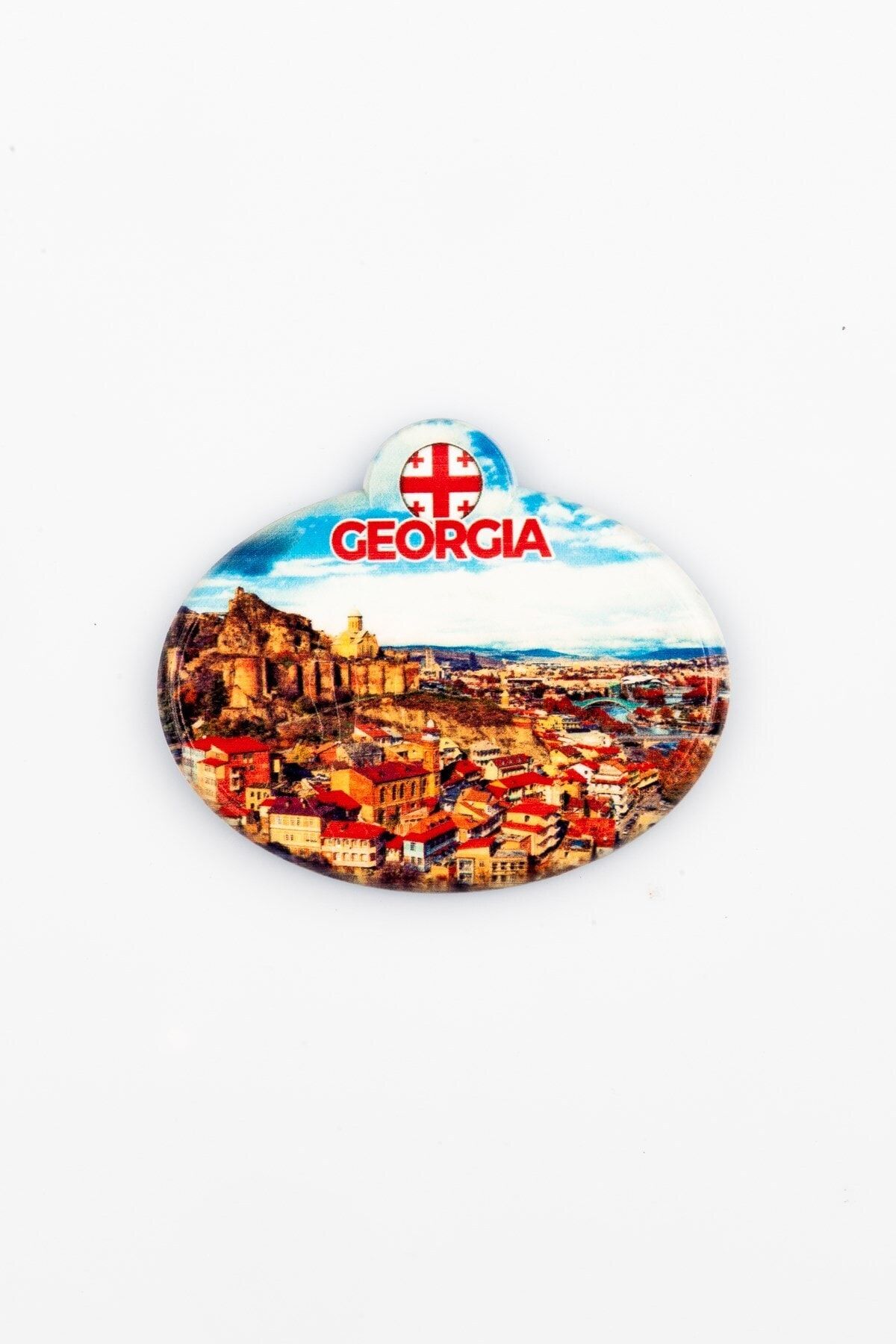 Dünya Gürcistan Tiflis Oval Magnet
