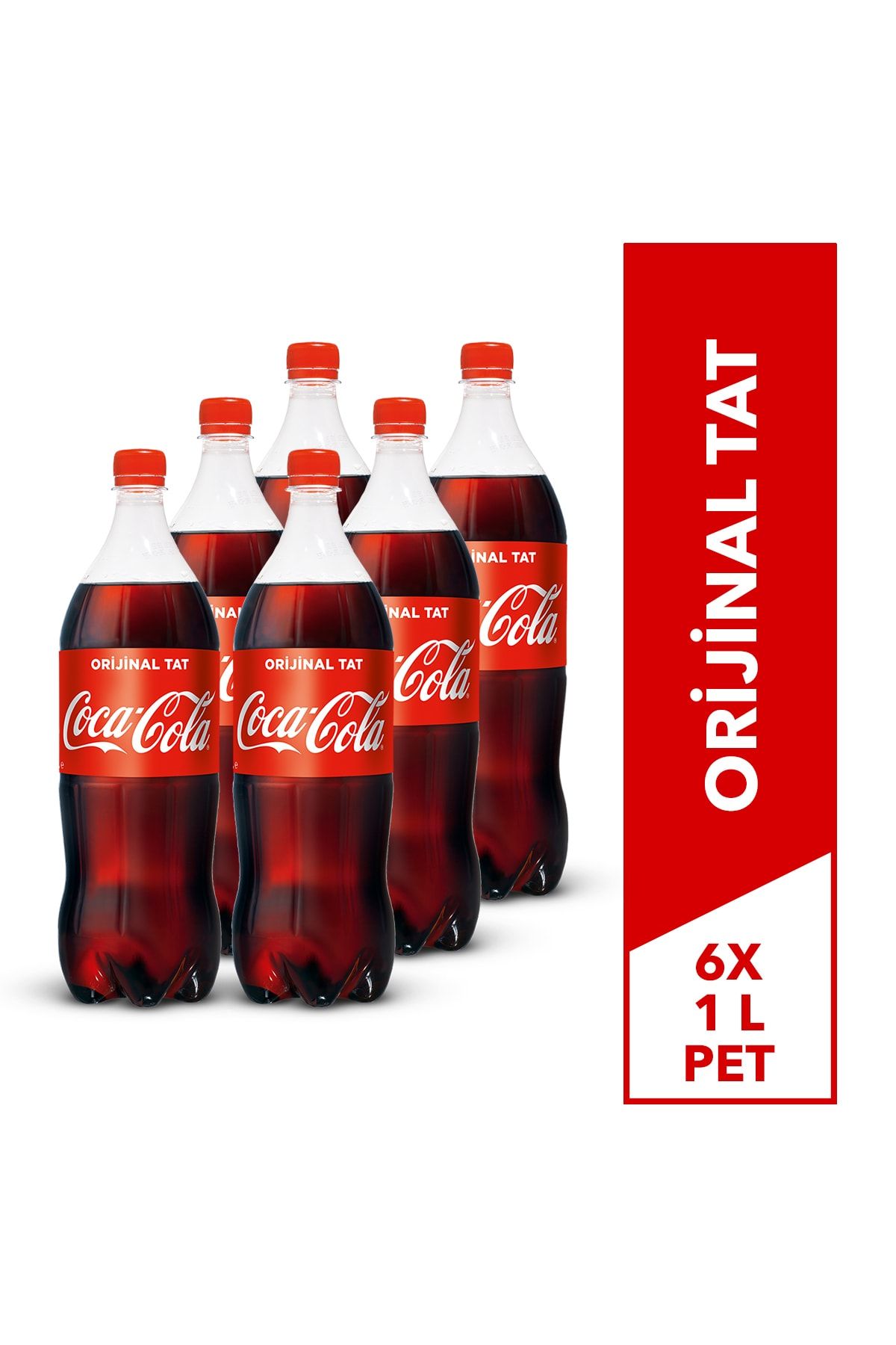 Coca-Cola Pet 1 Litre, 6'lı Paket