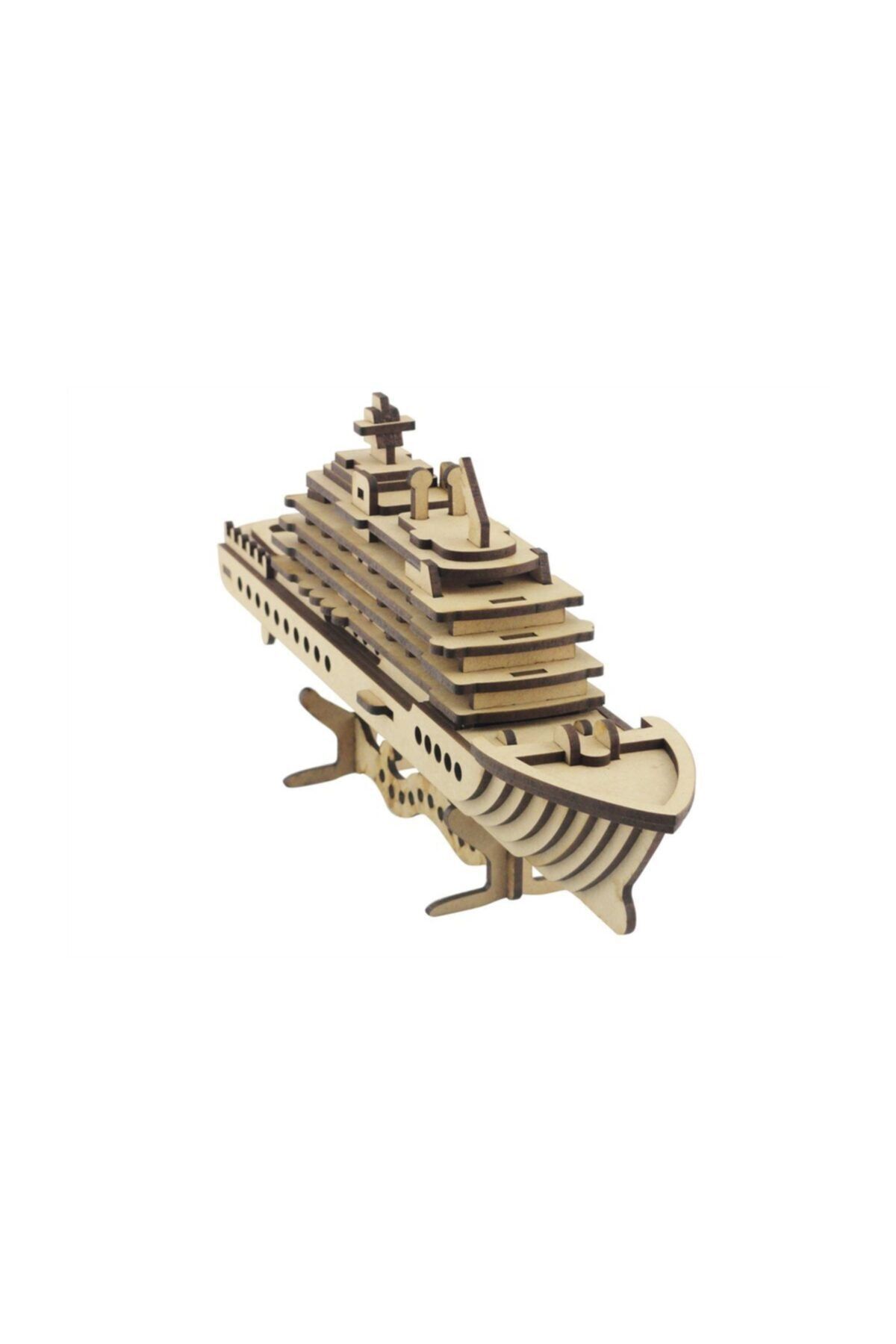3D SERGİ Ahşap Puzzle, 3d Ahşap Cruise Gemi Maketi, 71 Parça