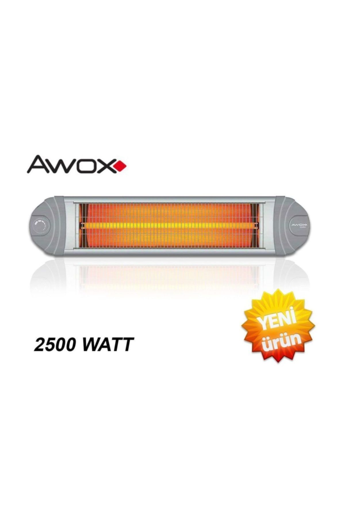 AWOX ecotec . 2500 Watt Elektrikli Termostatlı infrared ısıtıcı ufo soba AYAK DAHİL DEĞİLDİR