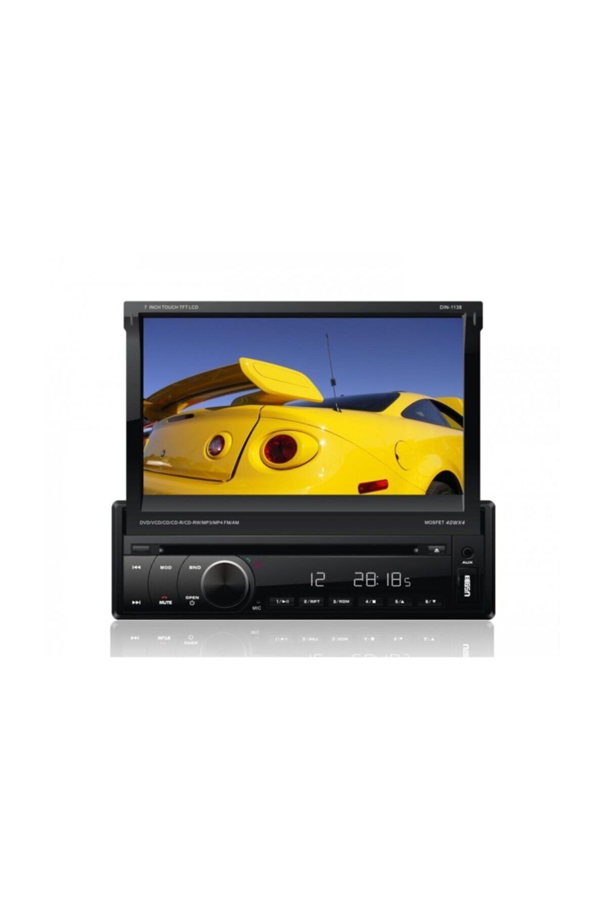 Soundmax Xetec DIN 1138 7 inch Ekranlı Dvd Tv Usb Bluetooth Indash Oto Te