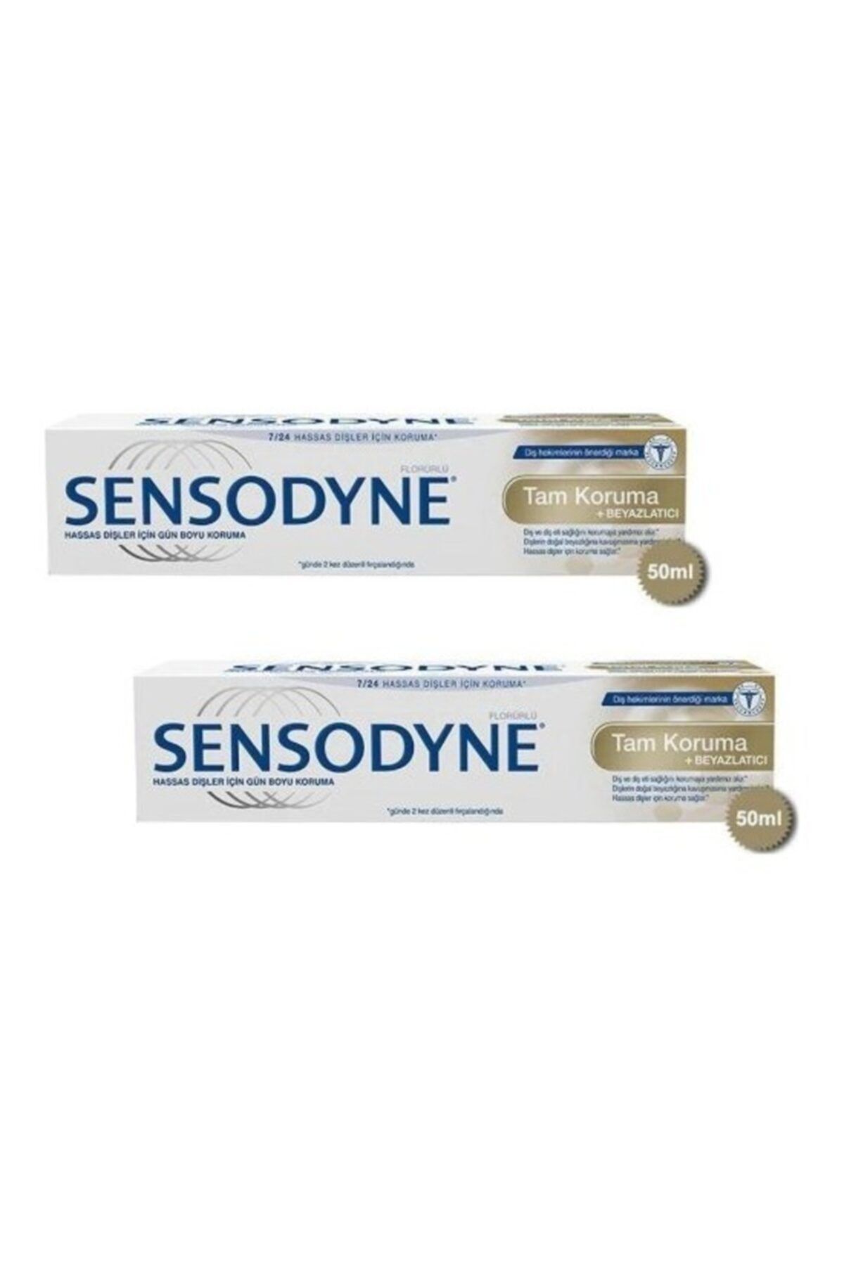 Sensodyne Tam Koruma Ve Beyazlatıcı Diş Macunu 50 Ml 2 Adet