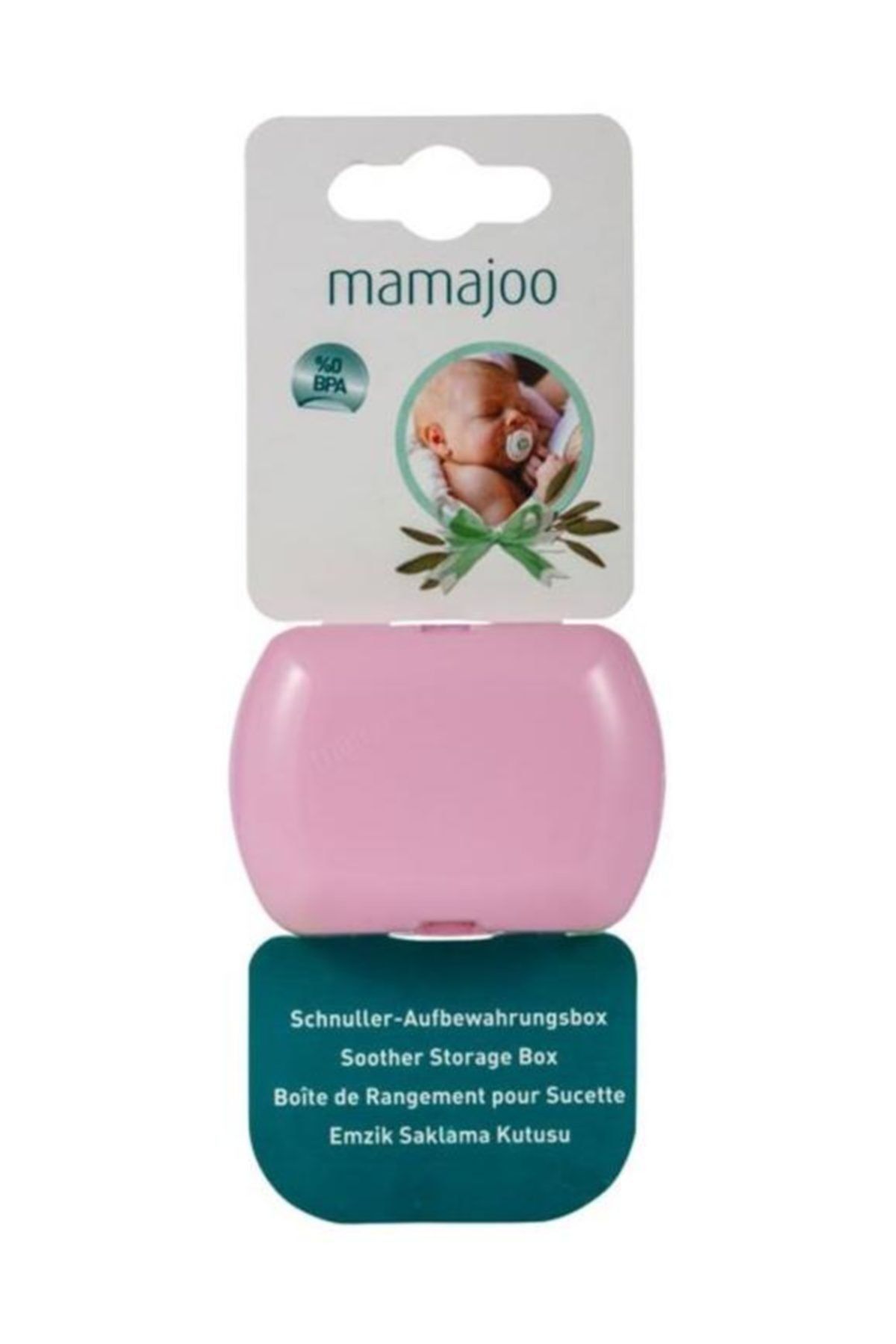 Mamajoo %0 BPA Emzik Saklama Kutusu / Pembe