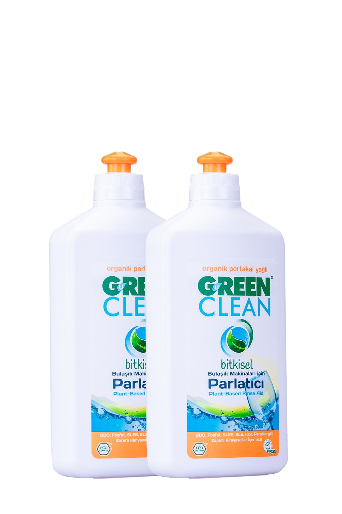 Green Clean BULAŞIK MAKİNESİ PARLATICI 500 ML. 2' Lİ SET