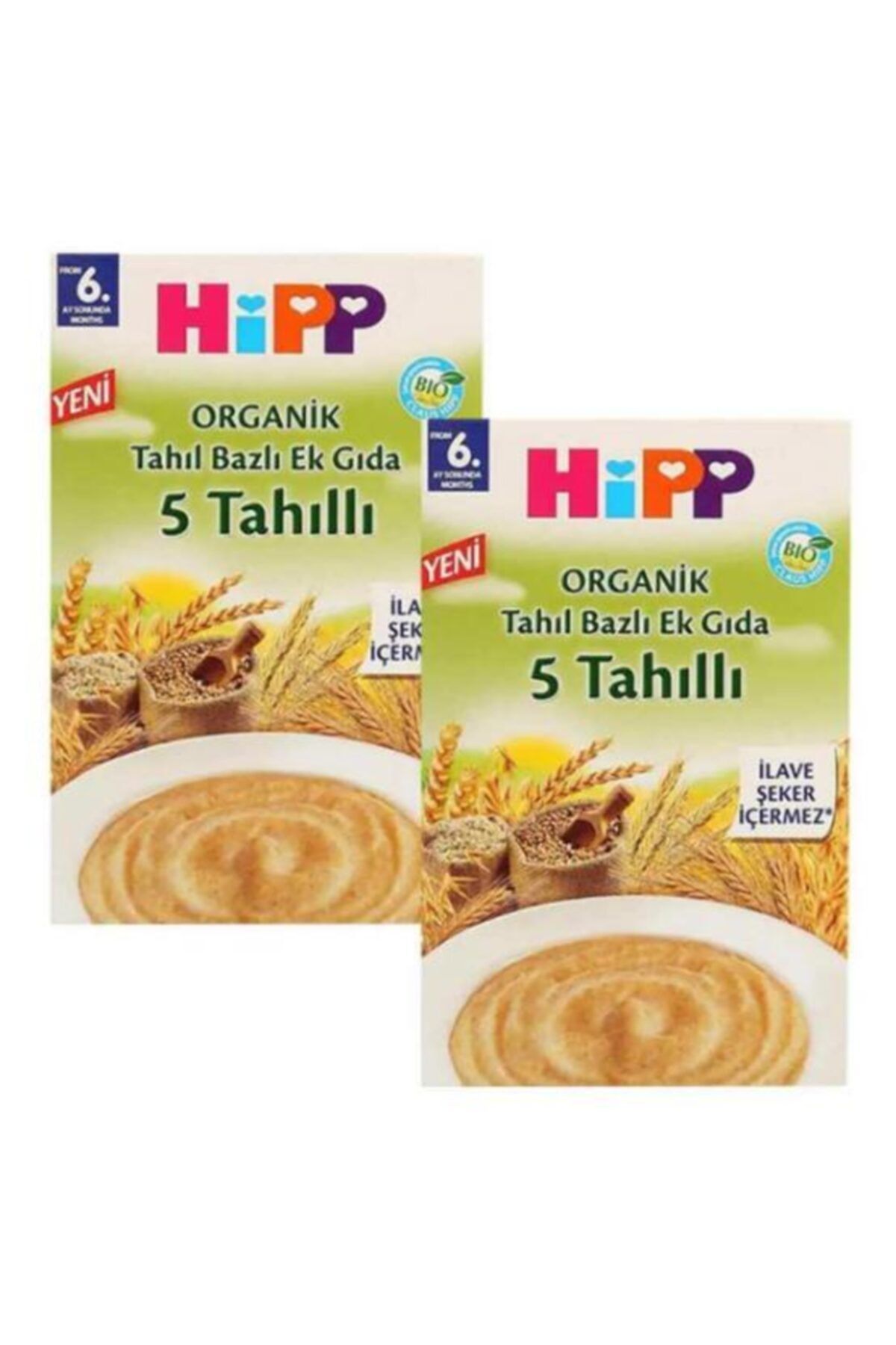 Hipp Organik Tahıllı Tahıl Bazlı Ek Gıda 200 gr  x 2 Adet