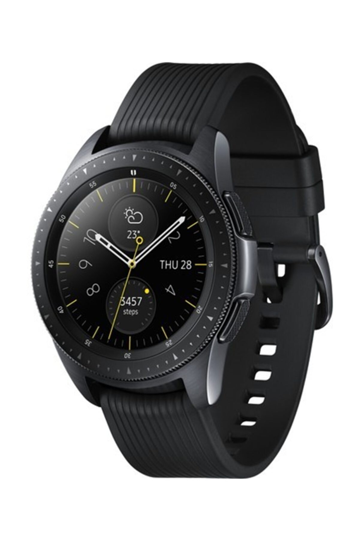 Samsung Galaxy Watch Siyah (42mm) (android Ve Iphone Uyumlu) Siyah - Sm-r810nzkatur ( Tr Garantili)