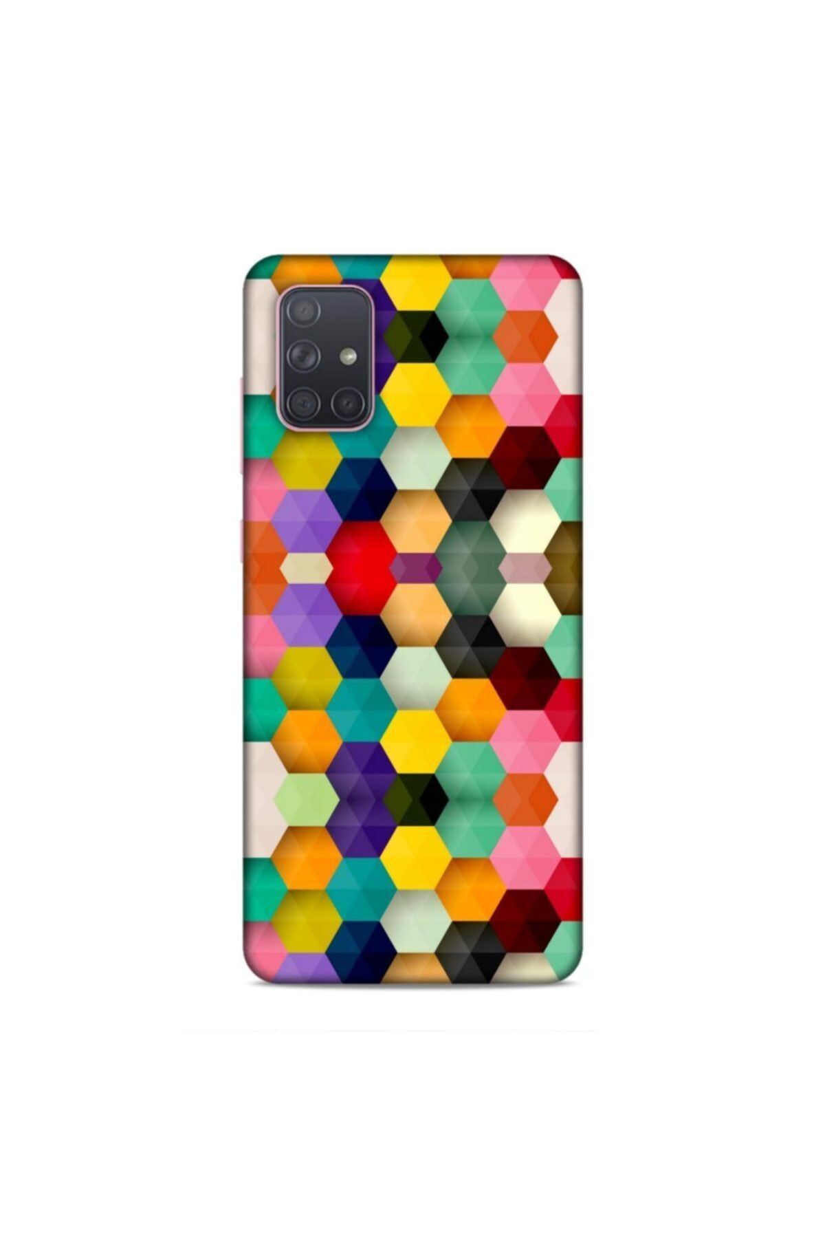 Pickcase Samsung Galaxy A71 Kılıf Desenli Arka Kapak Köşe Renkleri