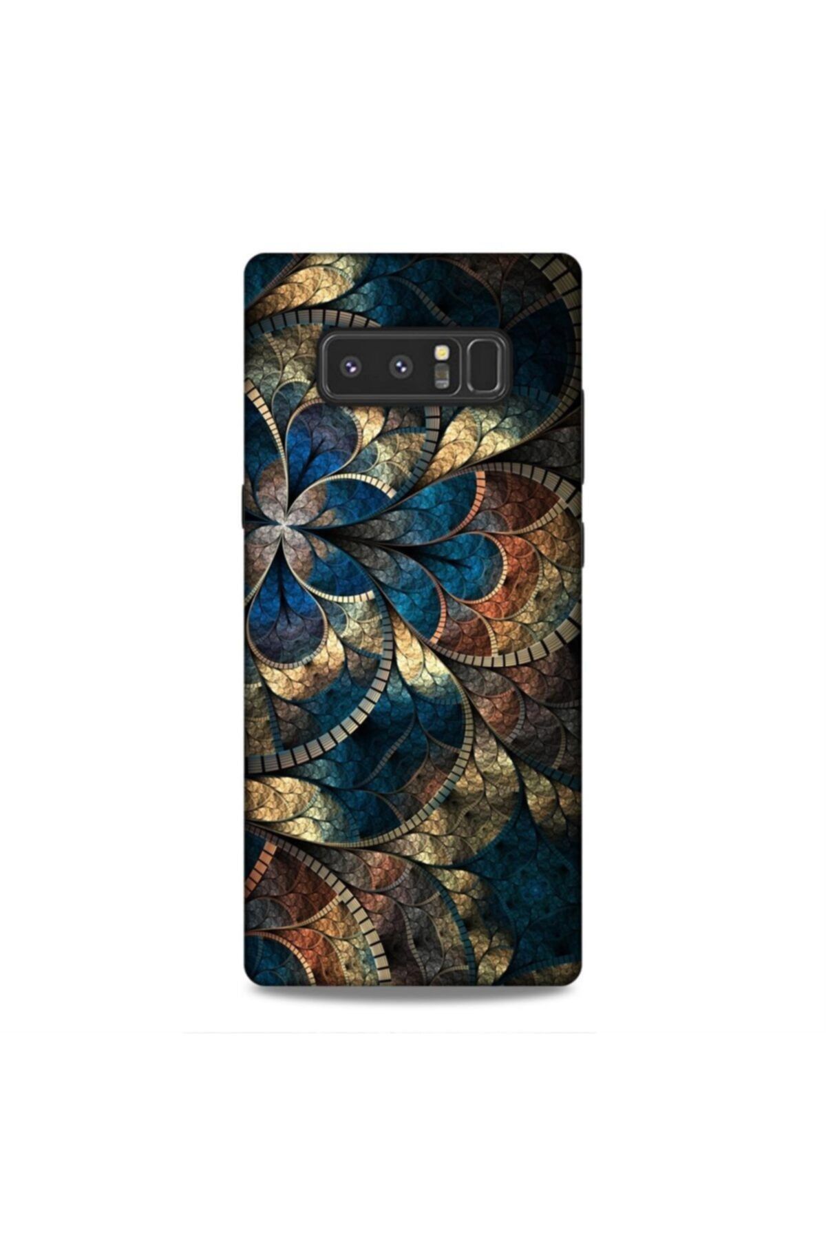 Pickcase Samsung Galaxy Note 8 Kılıf Desenli Arka Kapak Koyu Desenler