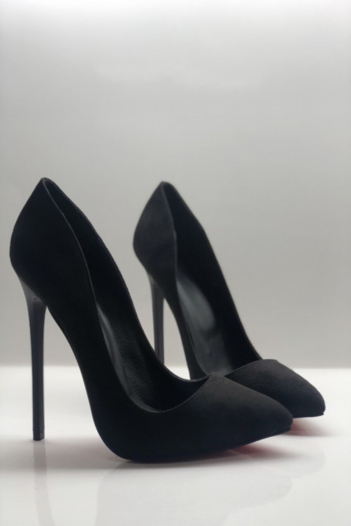 HAYYSHOES Kadın Siyah Stiletto Topuklu Ayakkabı