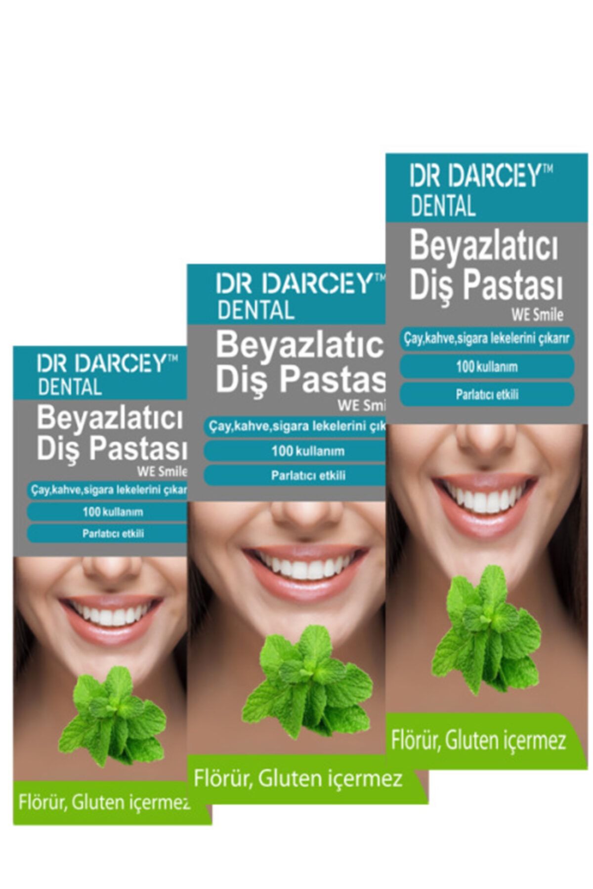 Dr Darcey Büyük Boy Beyazlatıcı Diş Pastası 50 G x 3 Adet