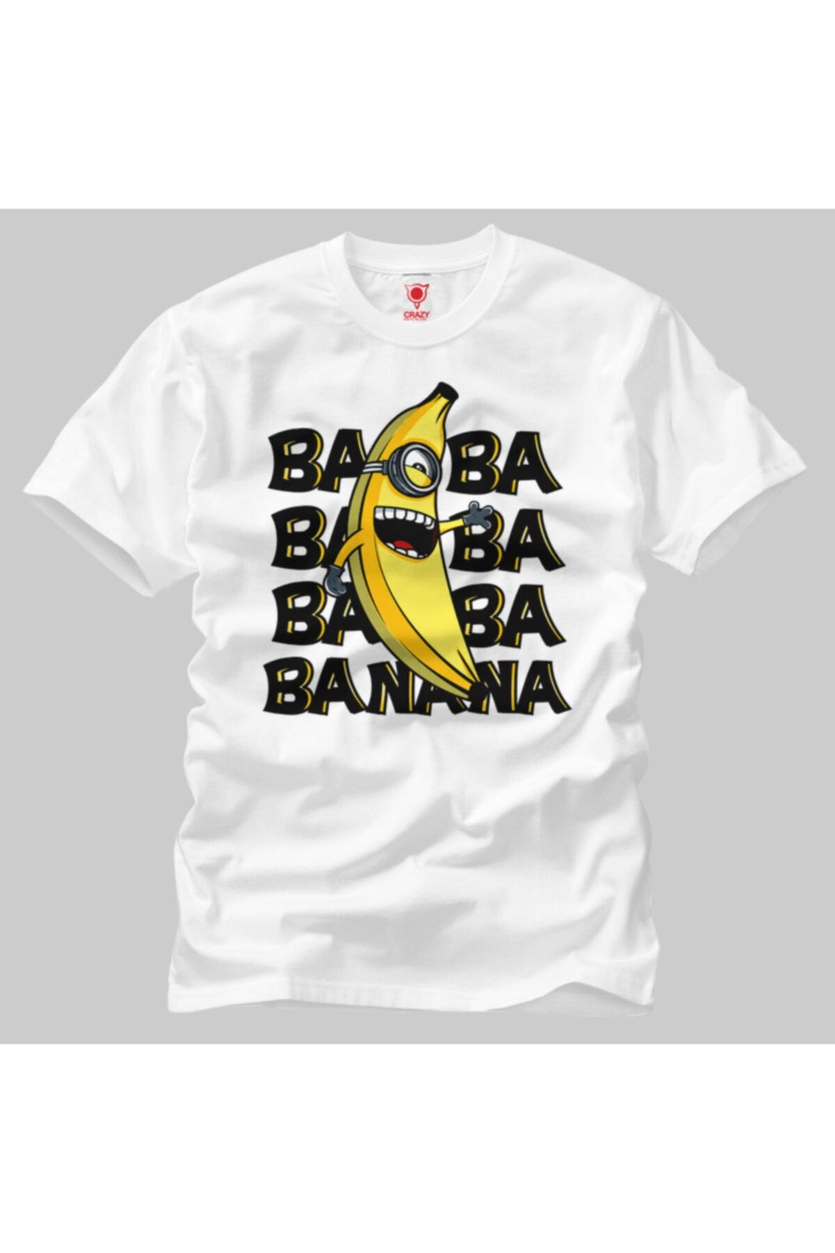 Crazy Minion Banana Erkek Tişört