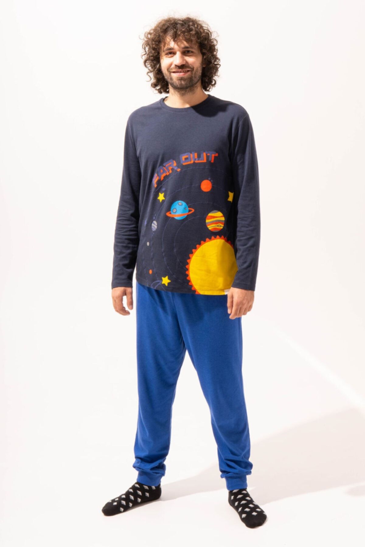 Katia & Bony Space Erkek Pijama Takımı - Lacivert