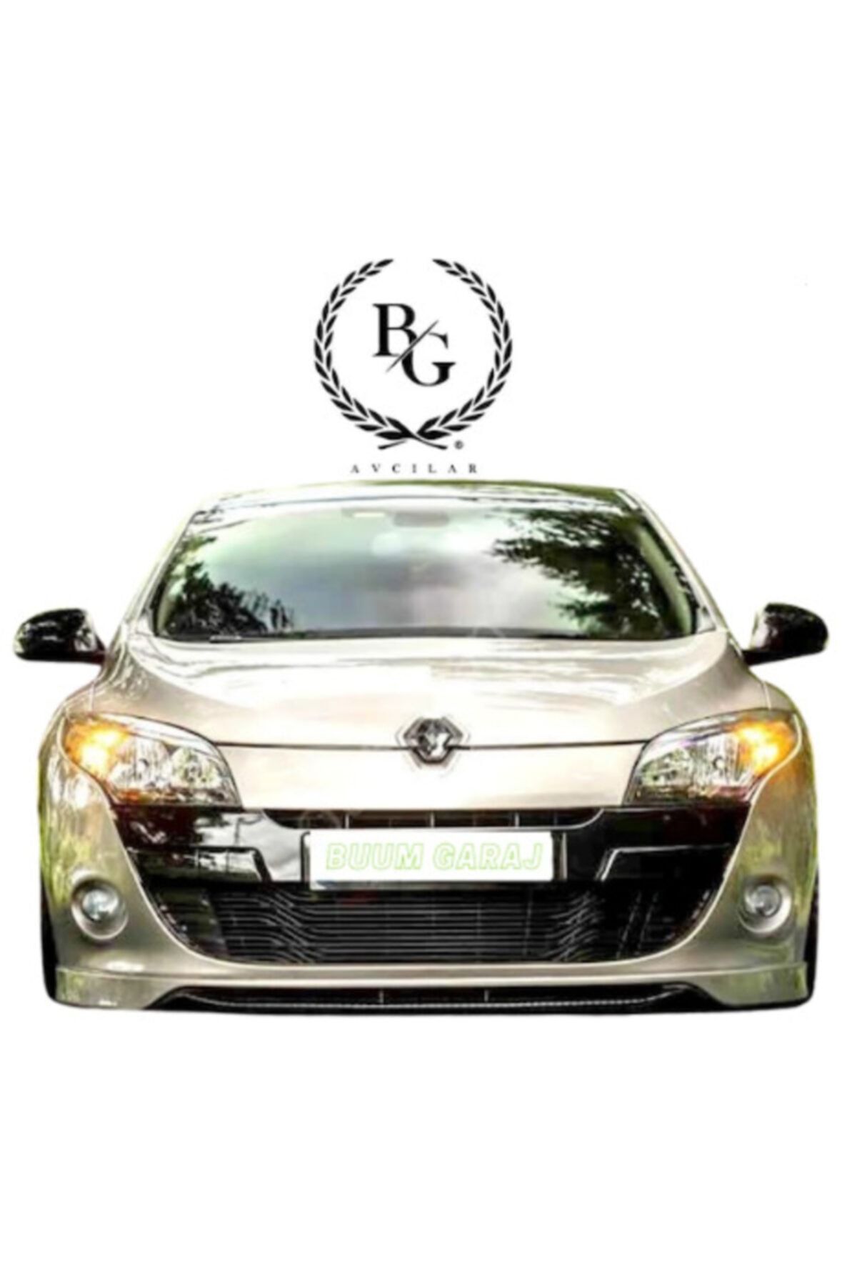 Renault Megane 3 Ön Ek + Lip Ön Tampon Eki (plastik) 2 Parça Boyasız