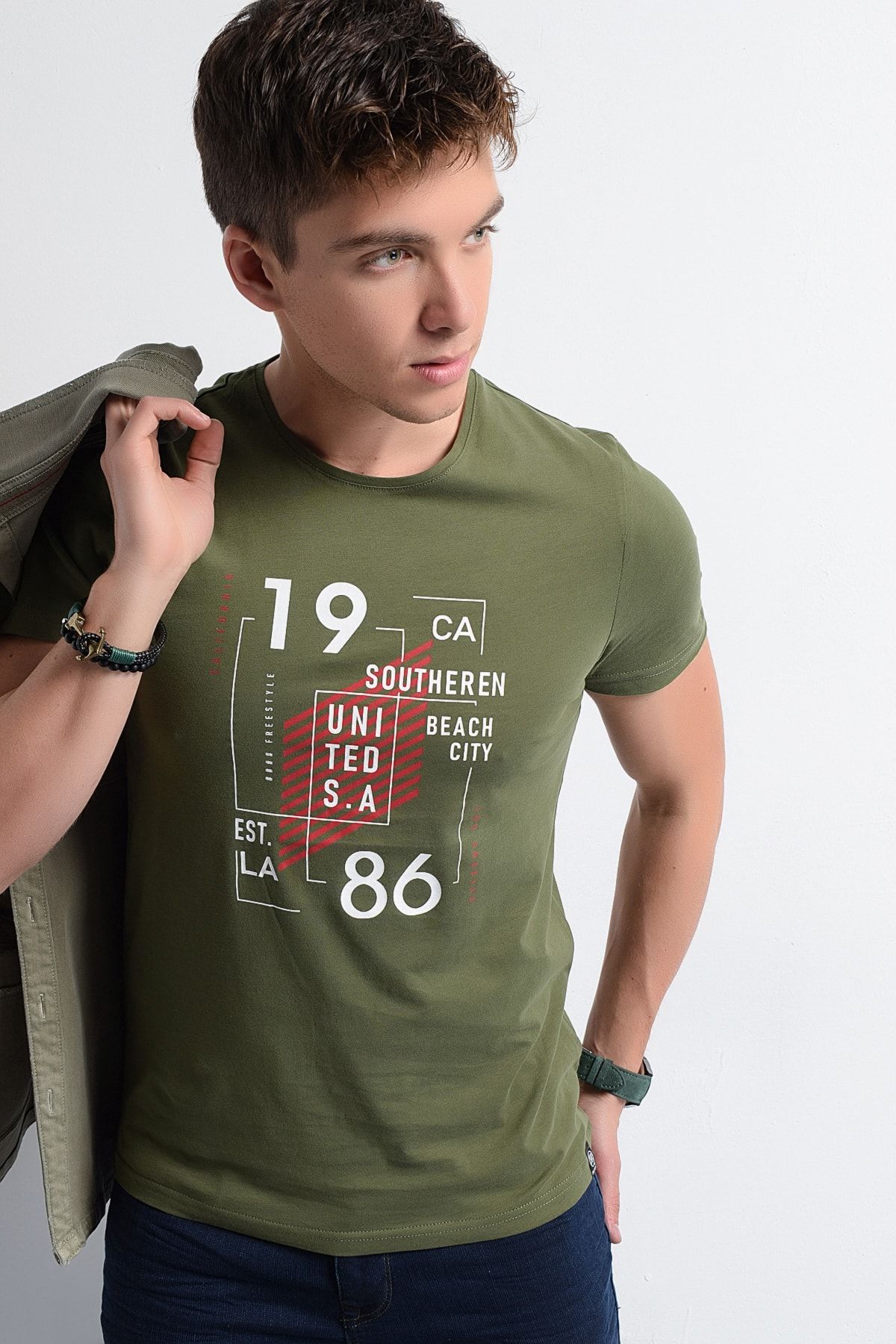 Rodi Jeans Rodi Erkek Baskılı T-shirt