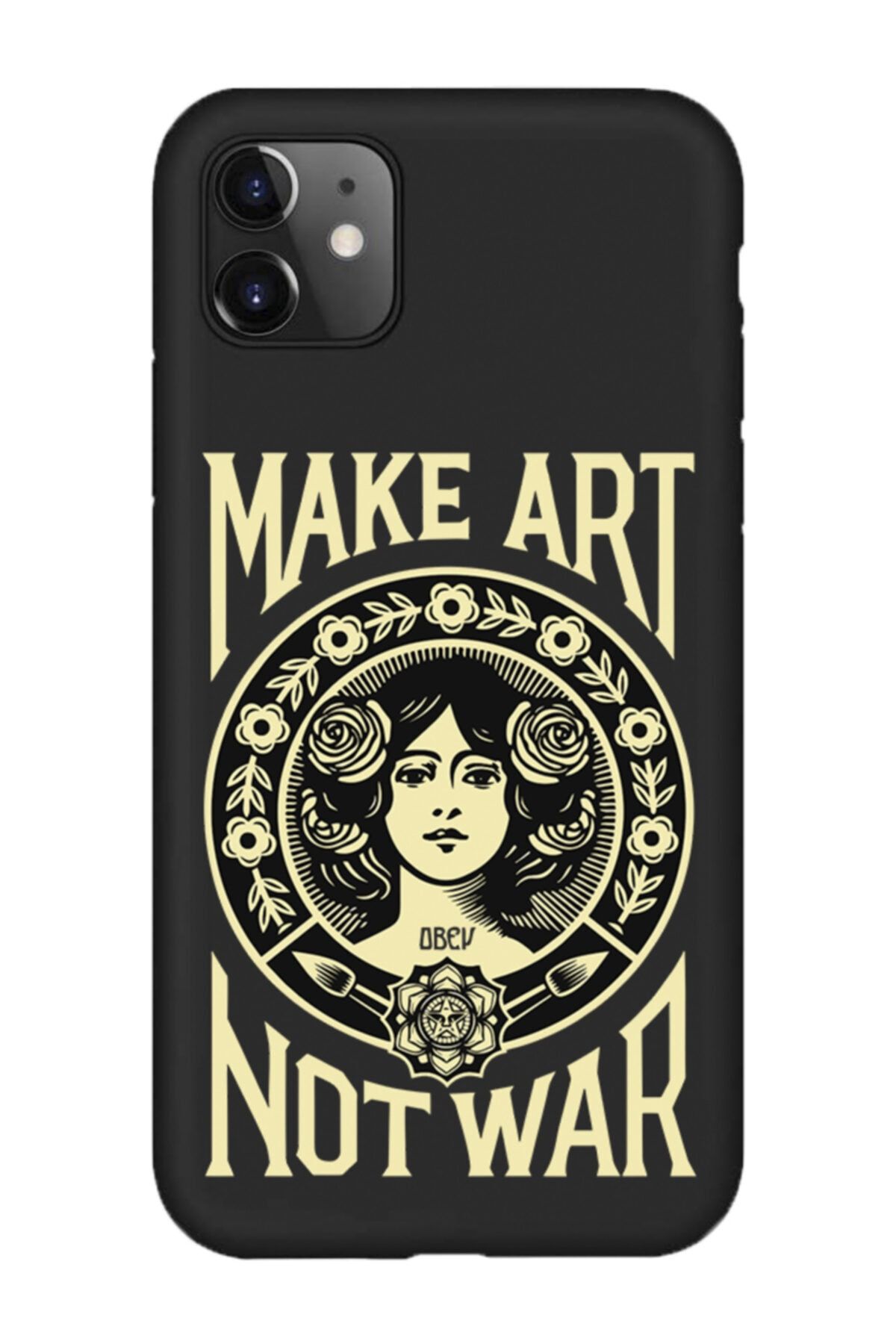 shoptocase Iphone 11 Make Art Not War Telefon Kılıfı