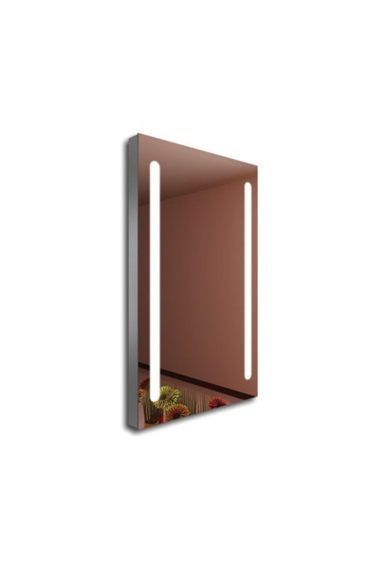 Dibanyo Ledli Ayna Metal Çerçeve / On-off Düğmeli 50x70 Cm