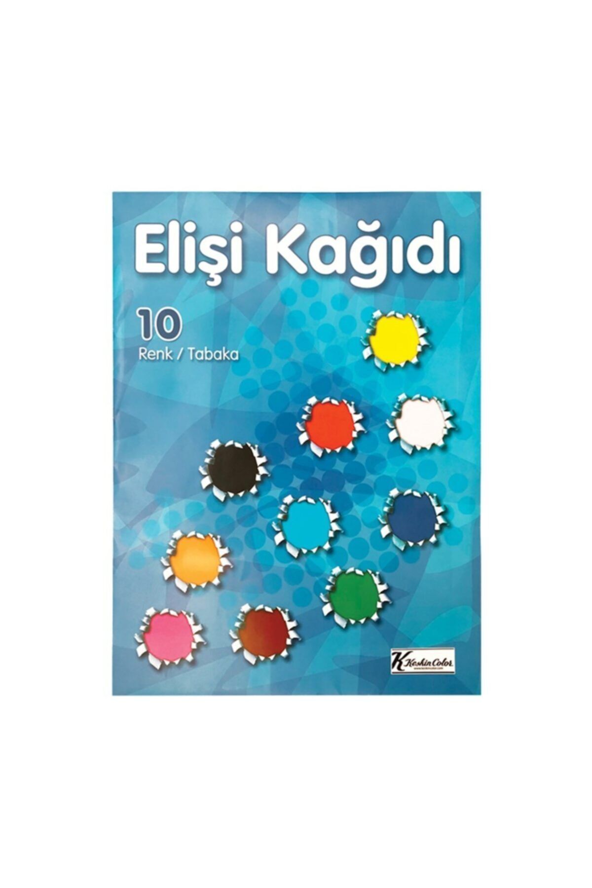 Keskin Color Karşık Renk Elişi Kağıdı Paketli 10 Renk 60 gram (5 Paket)