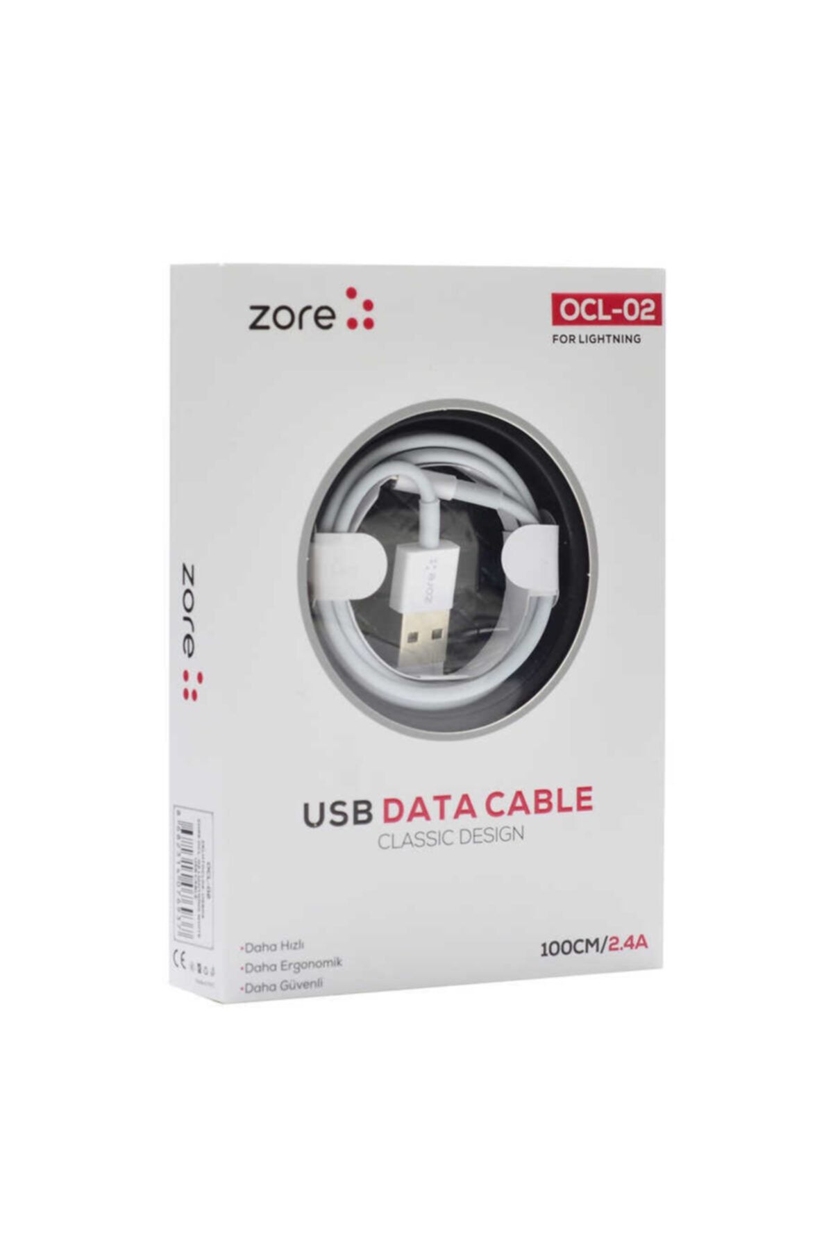 UnDePlus Zore Ocl-01 Lightning Usb Kablo Beyaz