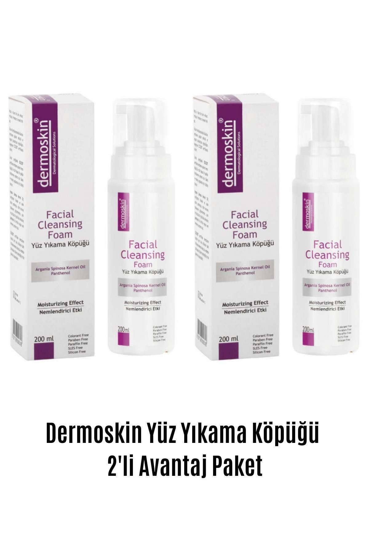 Dermoskin Facial Cleansing Foam Yüz Yıkama Köpüğü 200 Ml 2'li Avantaj Paket