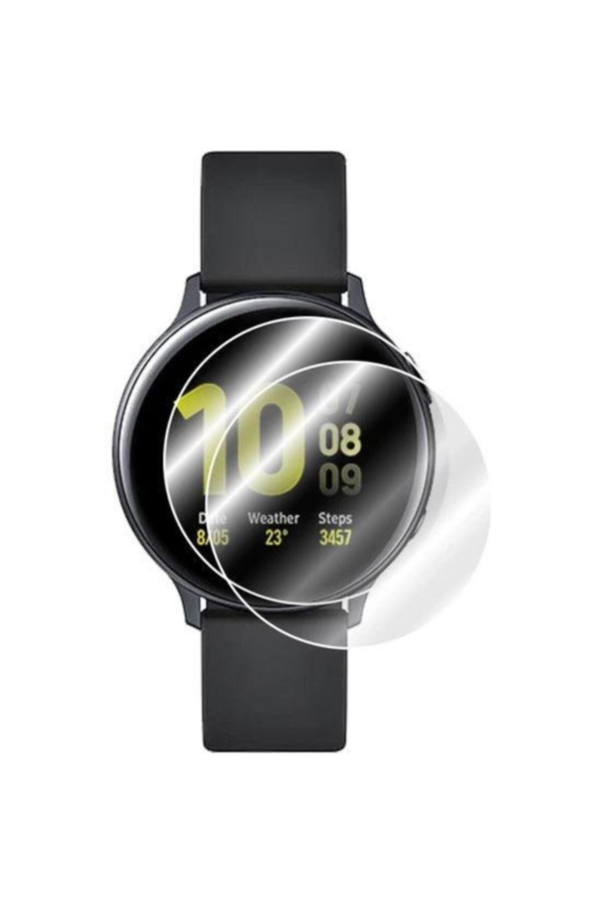 ECRMOBILE Samsung Watch Active 2 Aliminyum(40MM) Gerçek Kırılmayan Ekran Koruyucu (2 ADET)