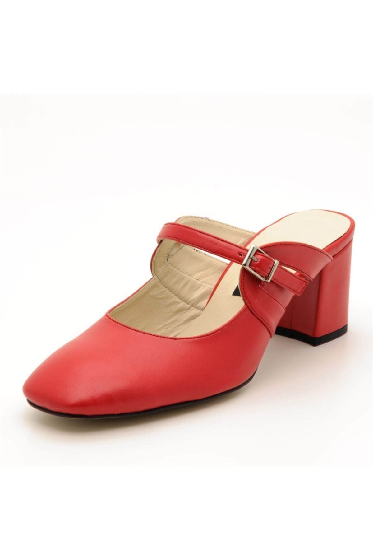 İriadam 2405 Kırmızı Büyük Numara Bayan Terlik Ayakkabı