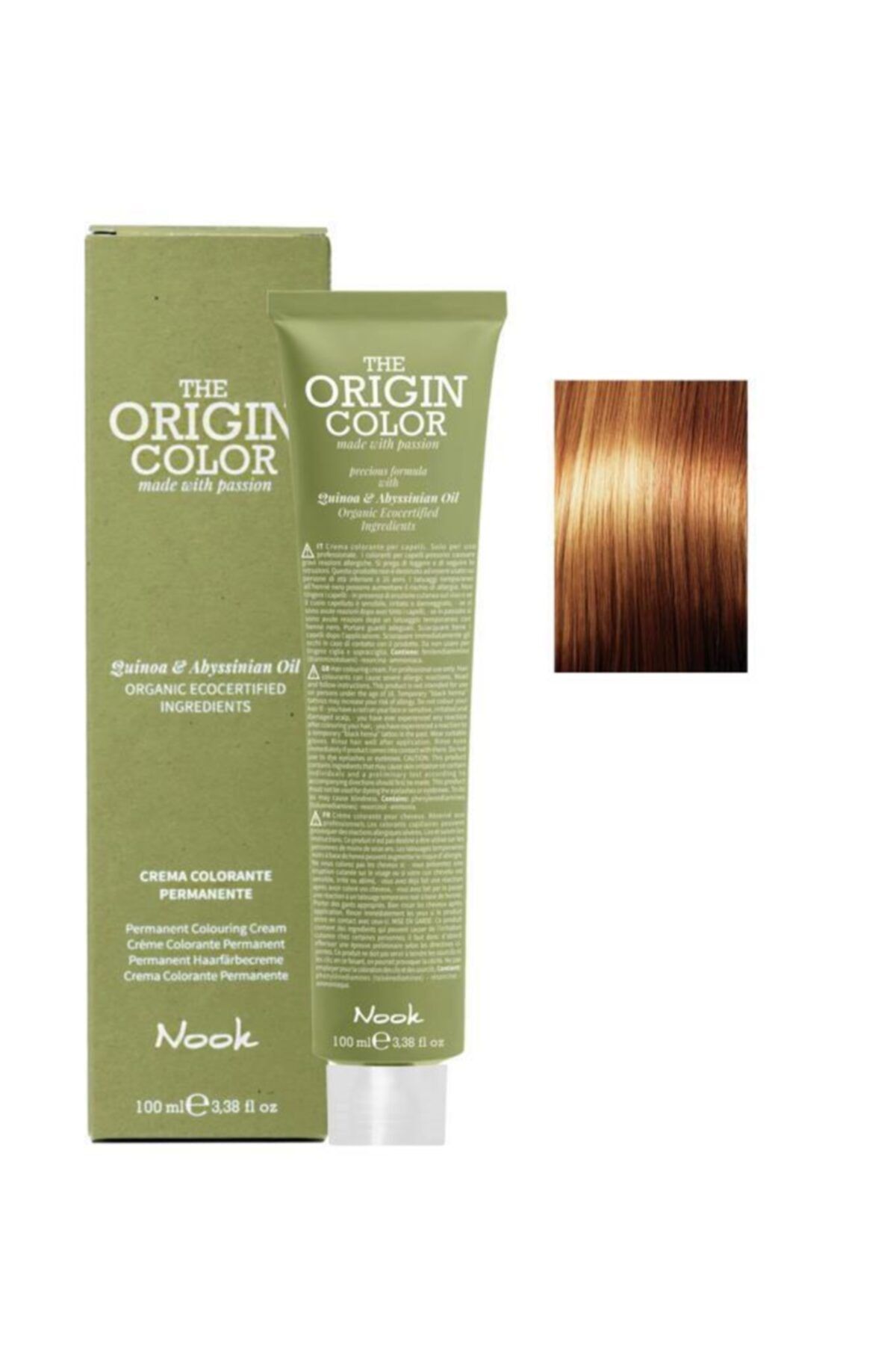 Nook The Origin Color Saç Boyası 8.34 Açık Kumral Altın Bakır 100 ml