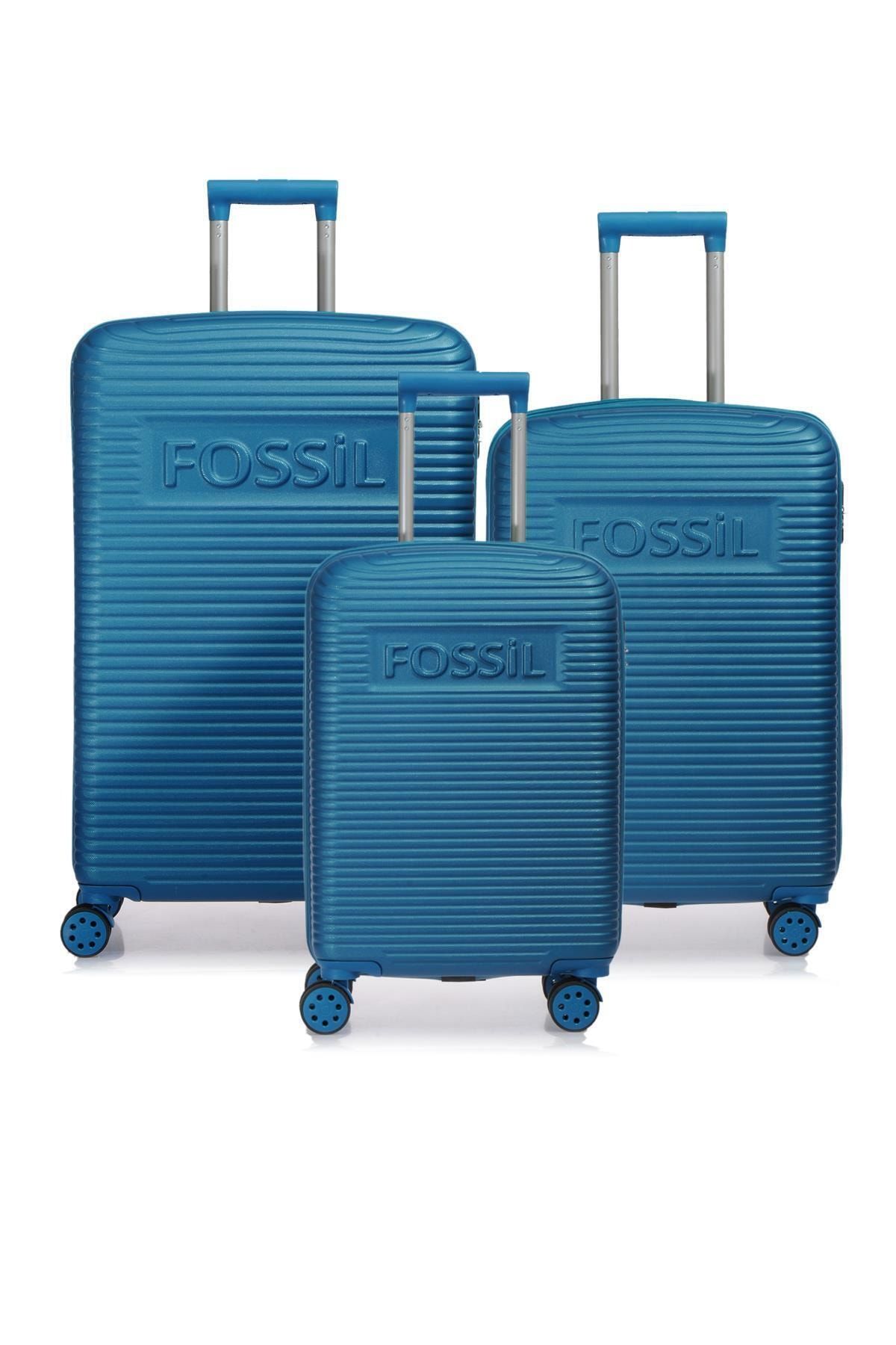 Fossil Fsy1129-set Turkuaz Turkuaz Unısex 3 Lü Set Valiz