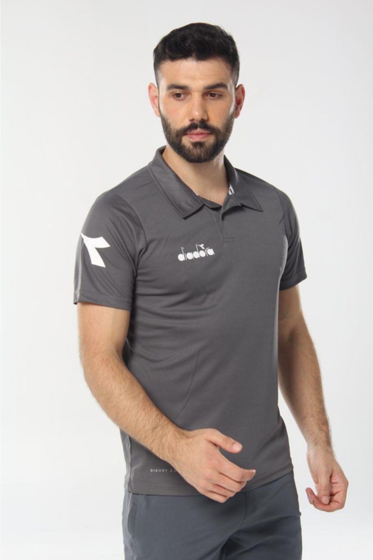 Diadora Nacce Antrasit Polo Yakalı T-shirt - 1tsr06-antrasit