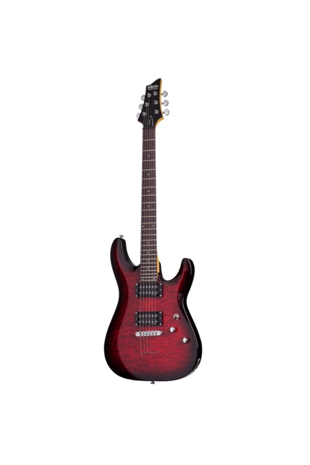 Schecter C-6 Plus Elektro Gitar (See-thru Cherry Burst)