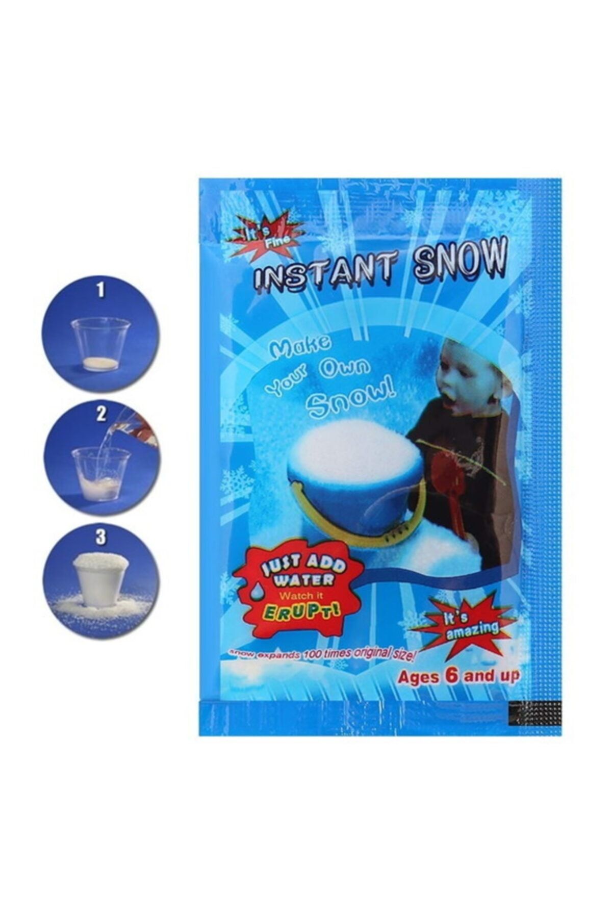 Tec Kar Tozu - Yapay Kar - Bilim Deney Oyunu - Instant Snow