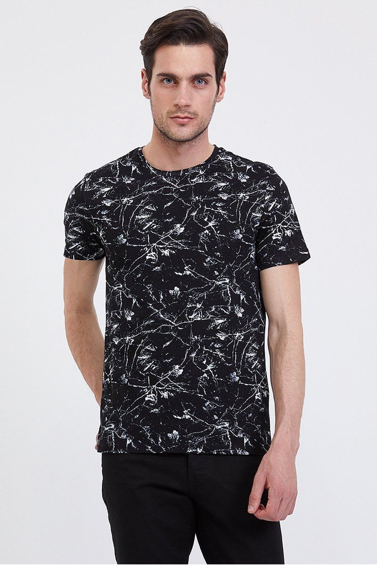 Loft Erkek Slim Fit Siyah T-shirt Lf2024591