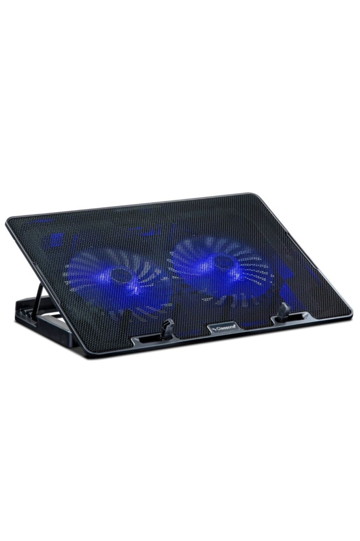Classone M30 Notebook Standı + Soğutucu Mavi Led 14-15.6 Inch, 2 Fan, 2 Usb
