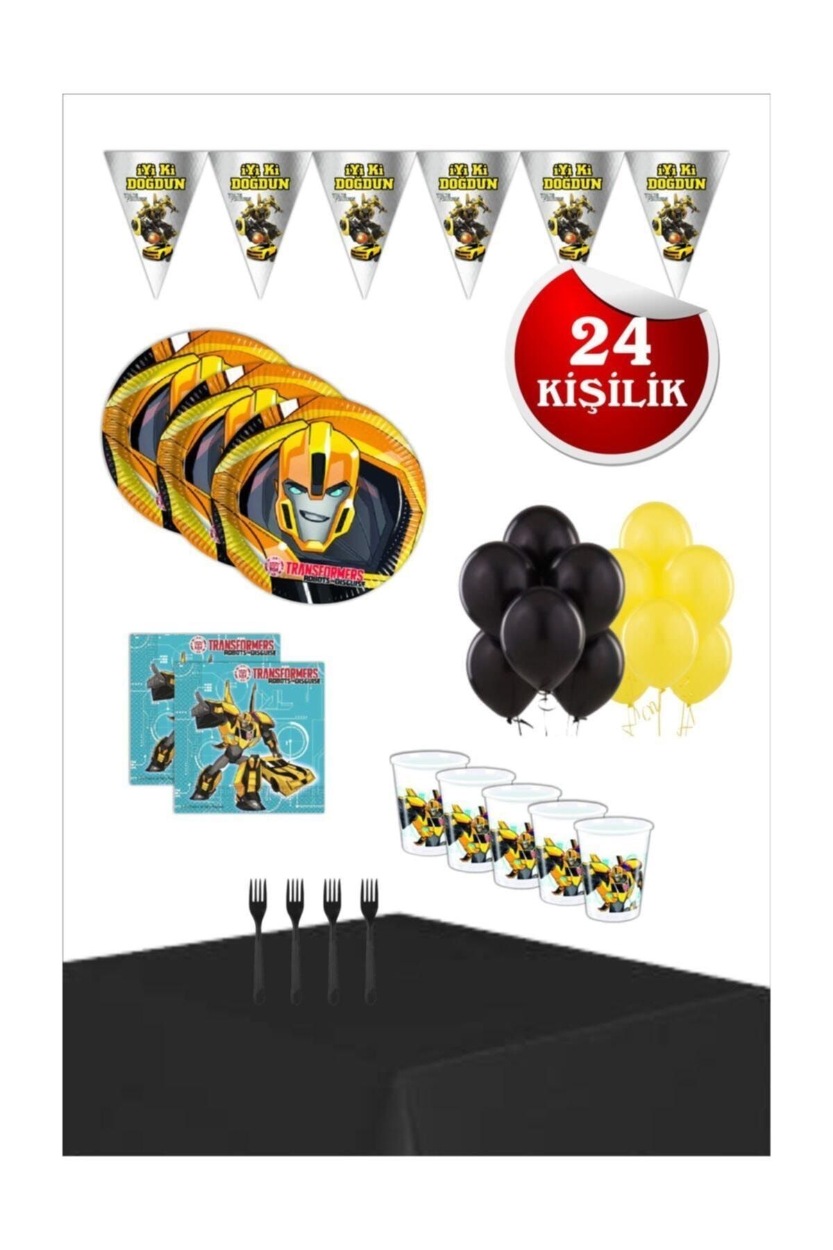 transformers Bumblebee Doğum Günü Parti Seti 24 Kişilik
