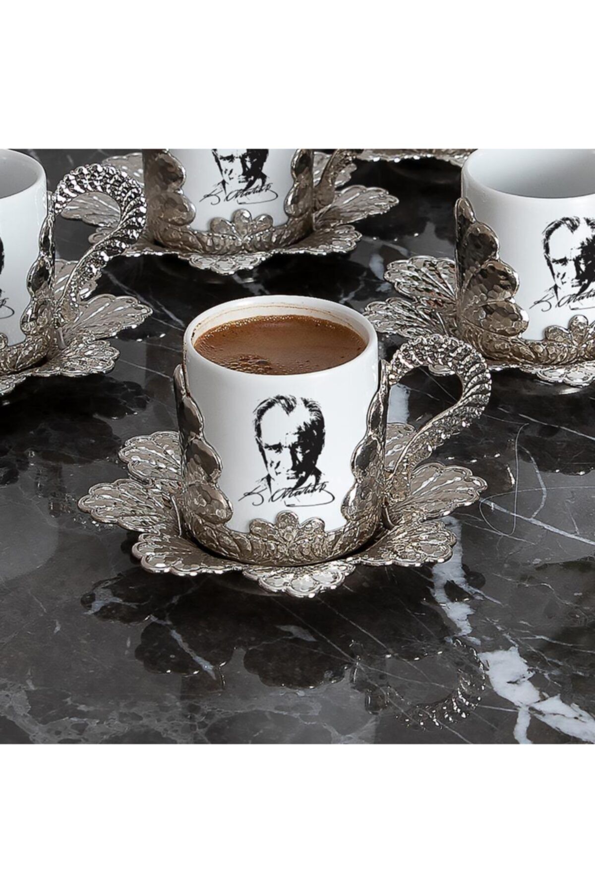 Sena Atatürk 6�lı Türk Kahvesi Fincan Sunum Seti Fiyatı, Yorumları