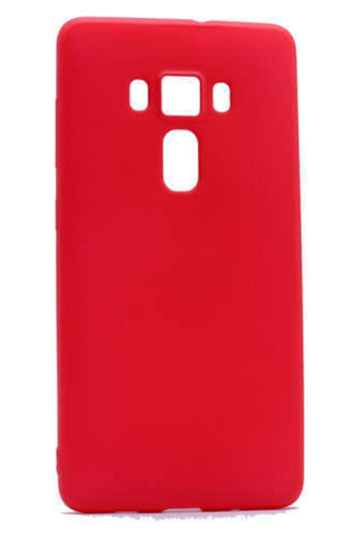 ASUS Zenfone 3 Ze552kl Uyumlu Kırmızı New Case Soft Pürüzsüz Yumuşak ve Mat Kılıf