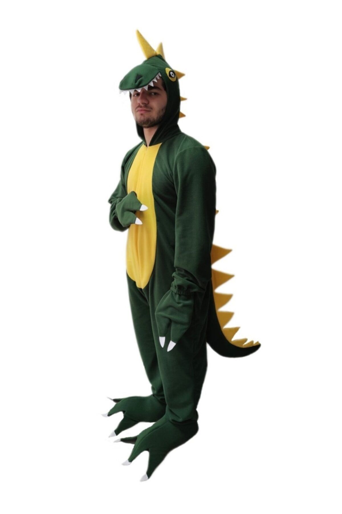 Kostüm Sarayı Unisex Yeşil Dinozor Kostümü