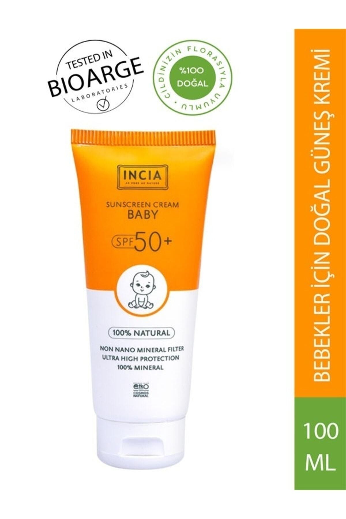 INCIA Sunscreen Face And Body Cream Spf50+ Baby 100 Ml