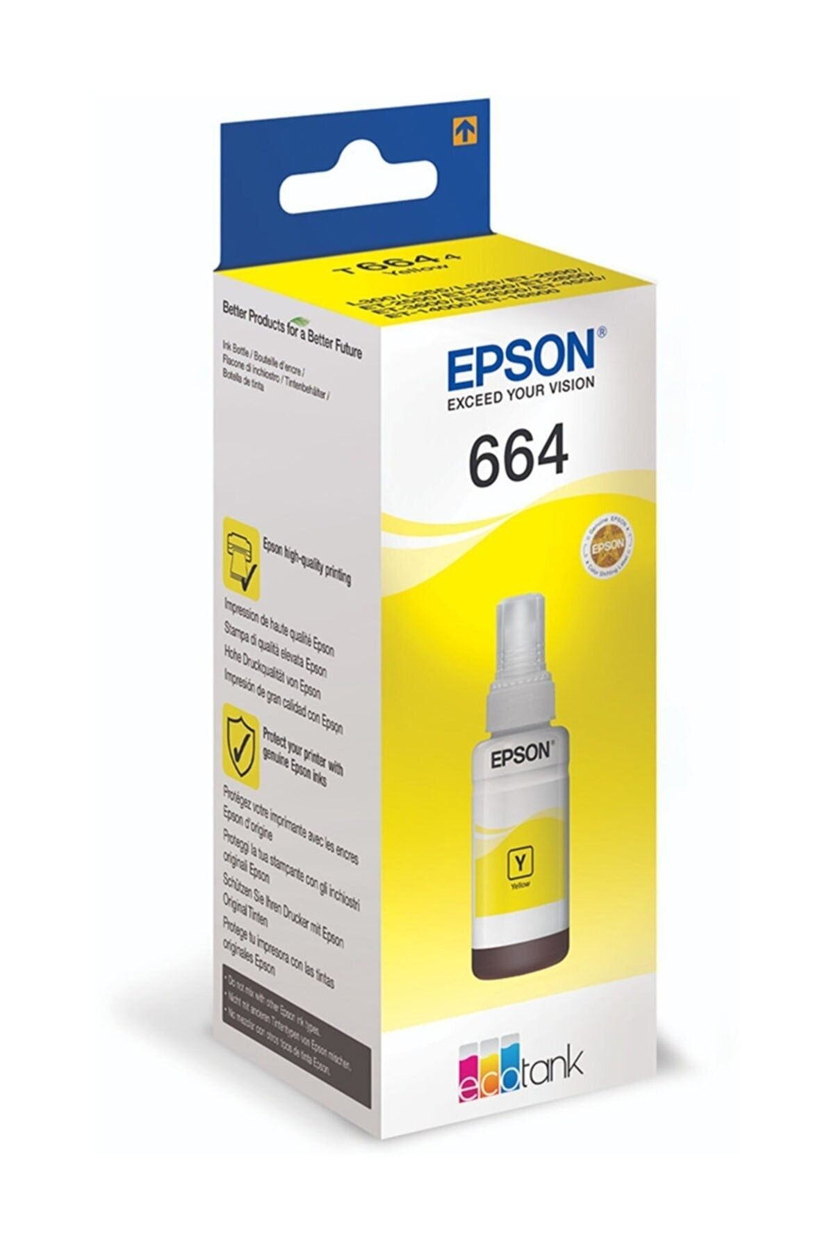 Epson T6643 Sarı Renkli Kartuş Dolum Mürekkebi Eps664-l365-y