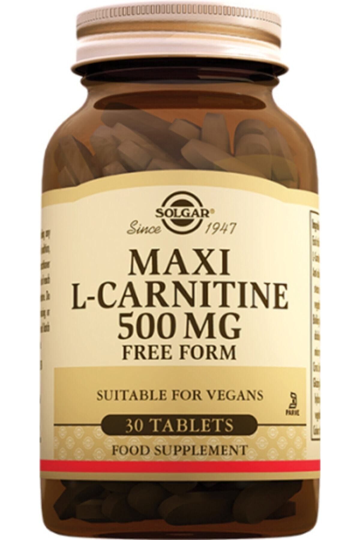 Solgar Maxi L Carnitine 500 Mg 30 Tablet (maksi L Karnitin)