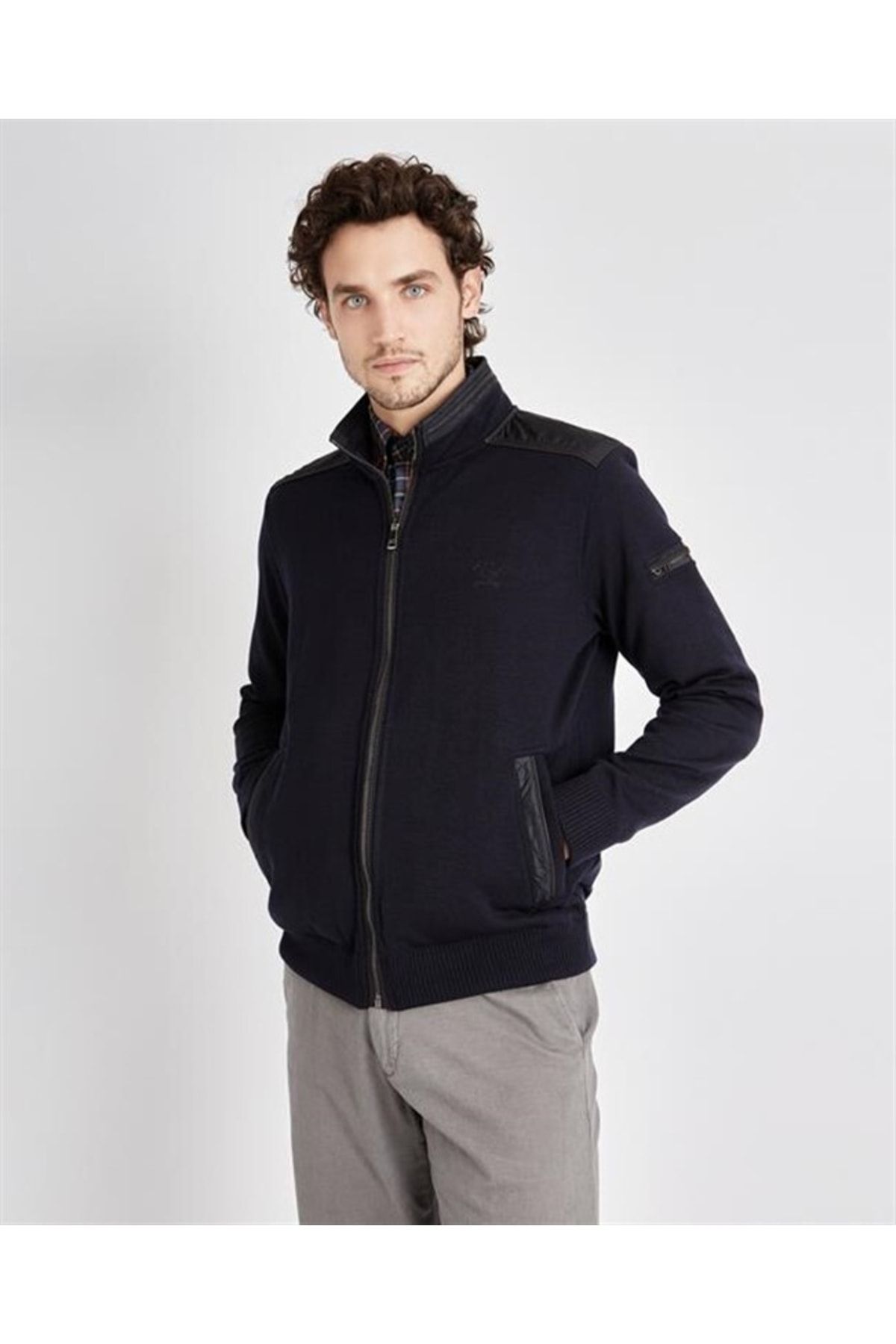 Paul&Shark Men's Cardıgan C.w. Wool