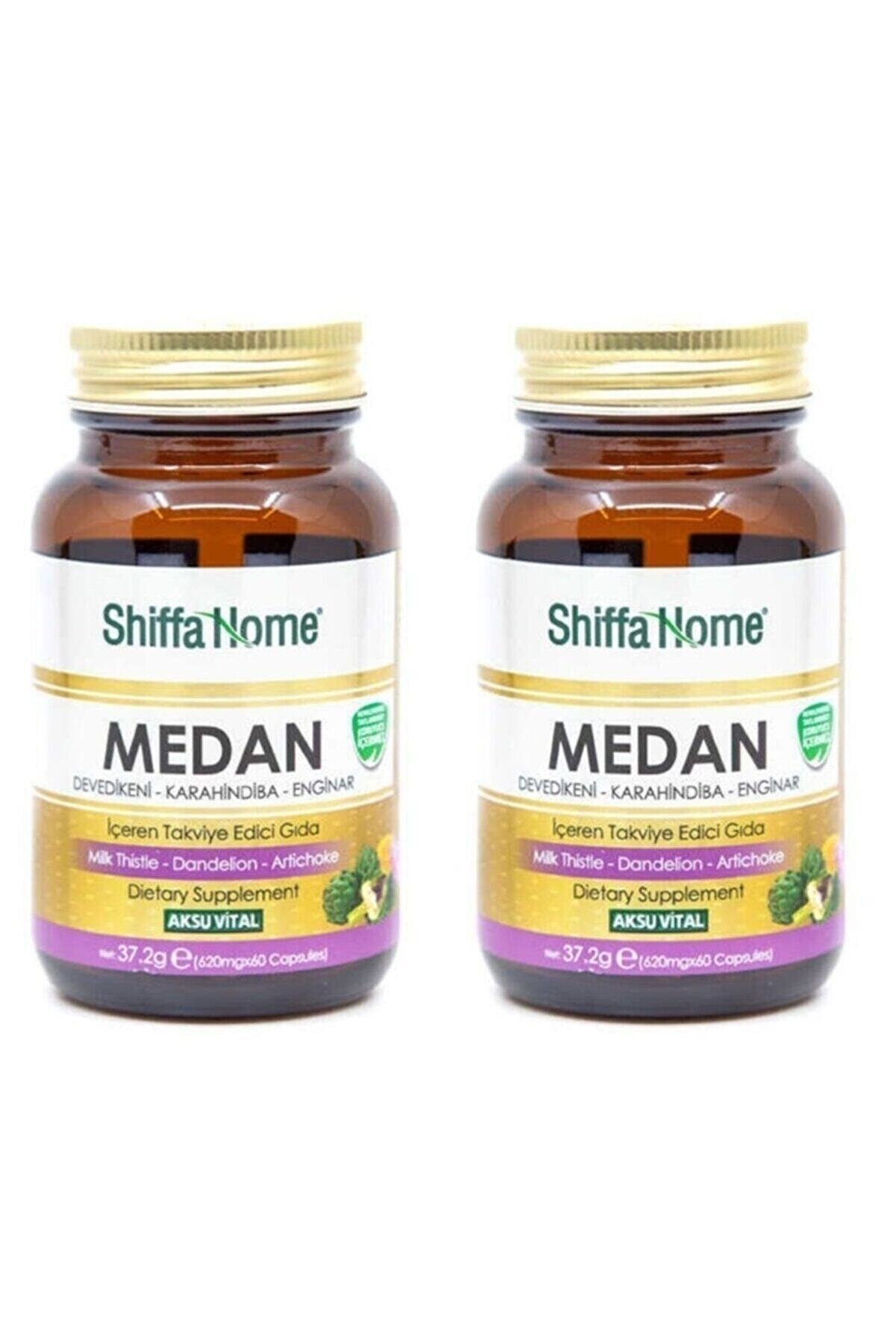 Shiffa Home 2 Adet Medan Devedikeni-Enginar-Hindiba 620 mg-60 Kapsül
