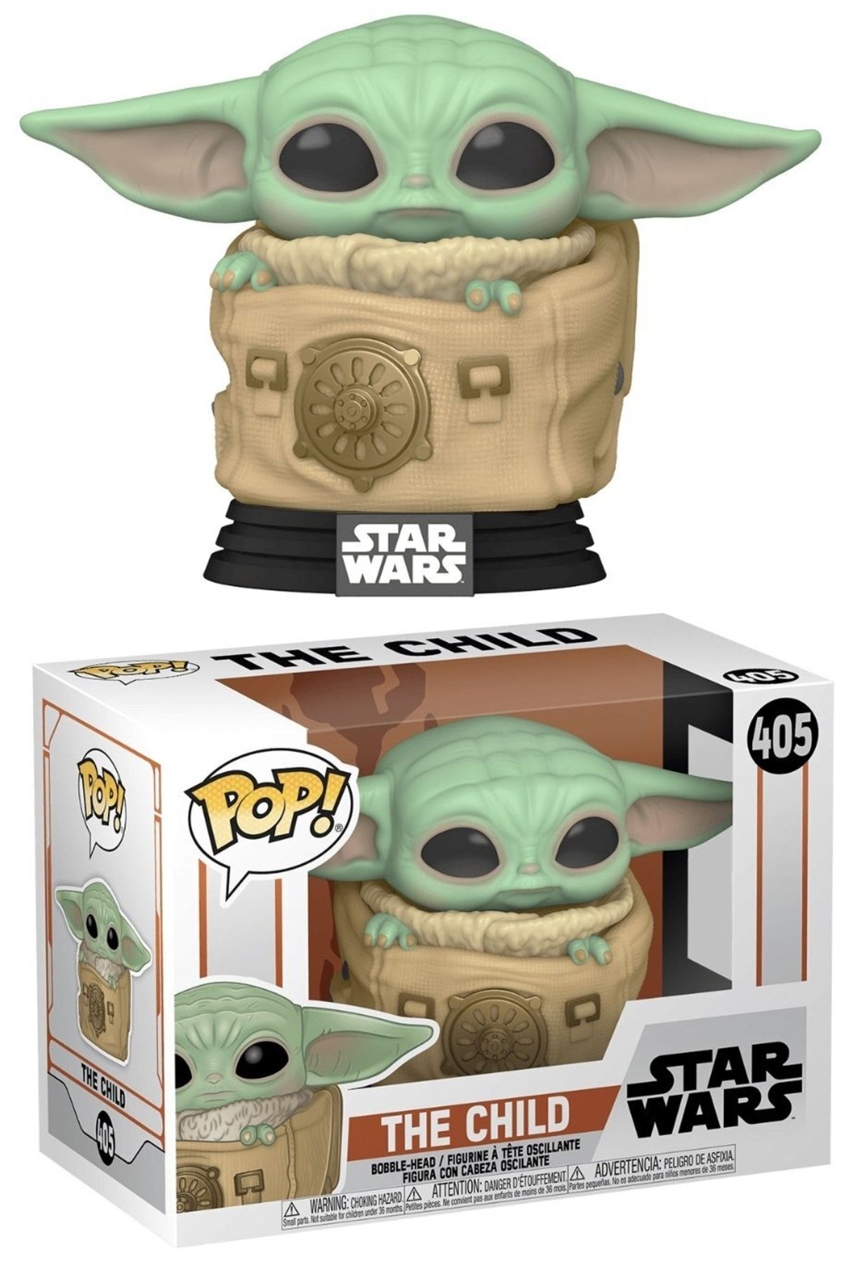 Funko Pop Star Wars Mandalorian Grogu Baby Yoda Çuvalın Içinde Figür