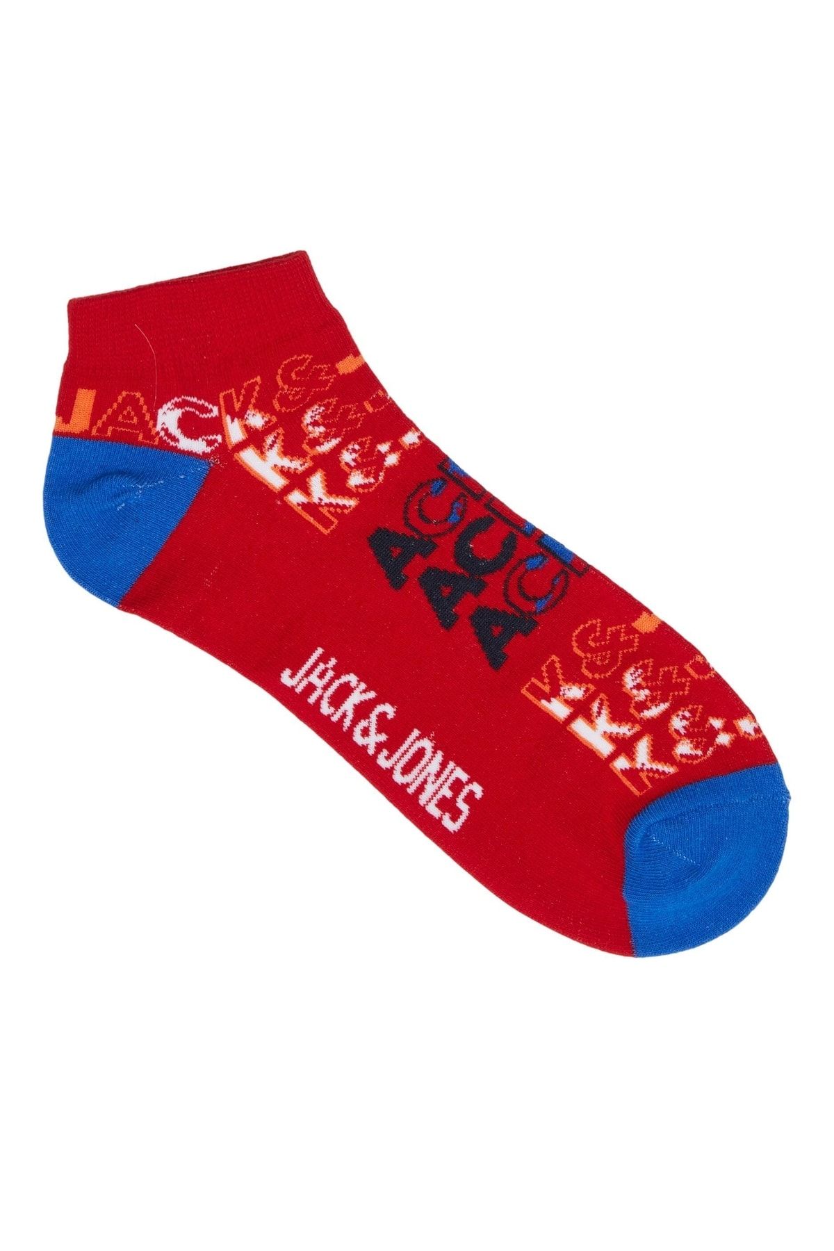 Jack & Jones Jack Jones Color Logo Short Sock Erkek Kırmızı Çorap 12217664-17