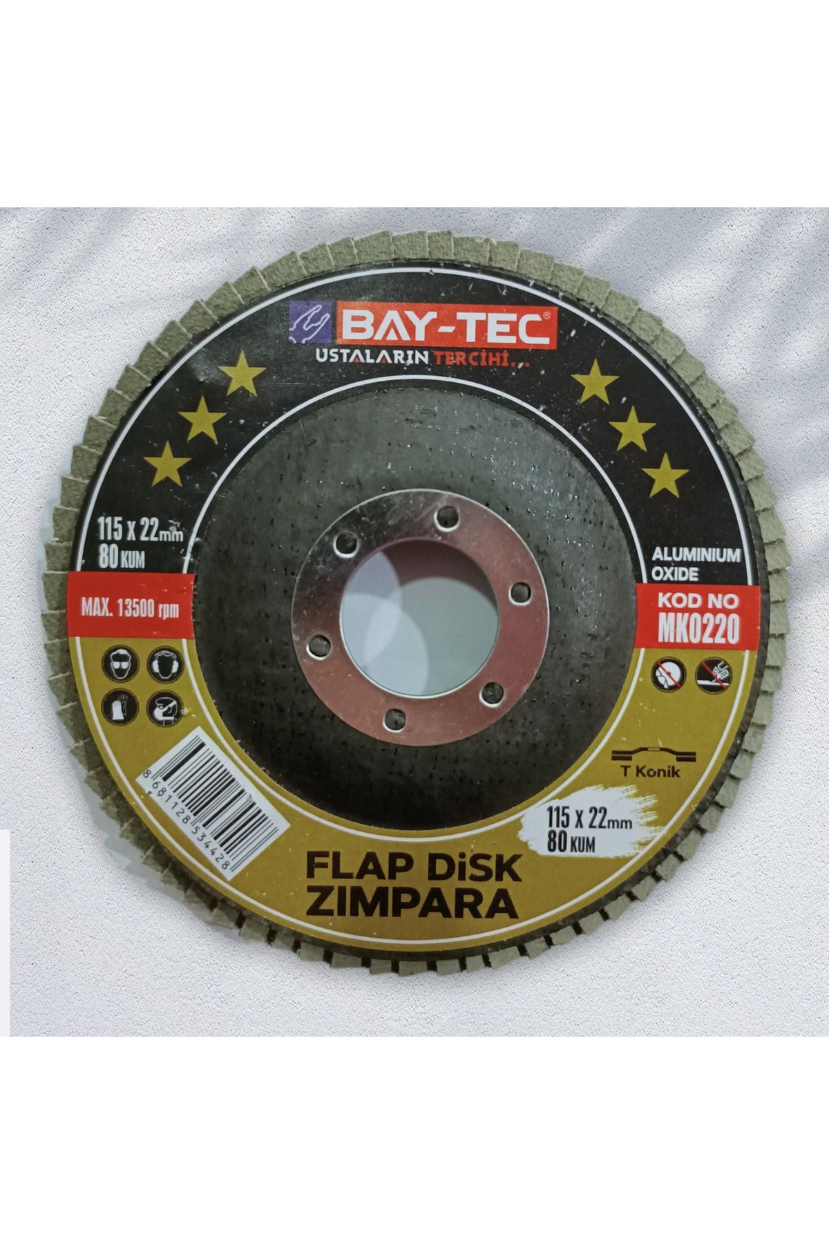 Baytec Bay-tec Flap Disk Zımpara 115 X 22mm 80 Kum 5 Adet