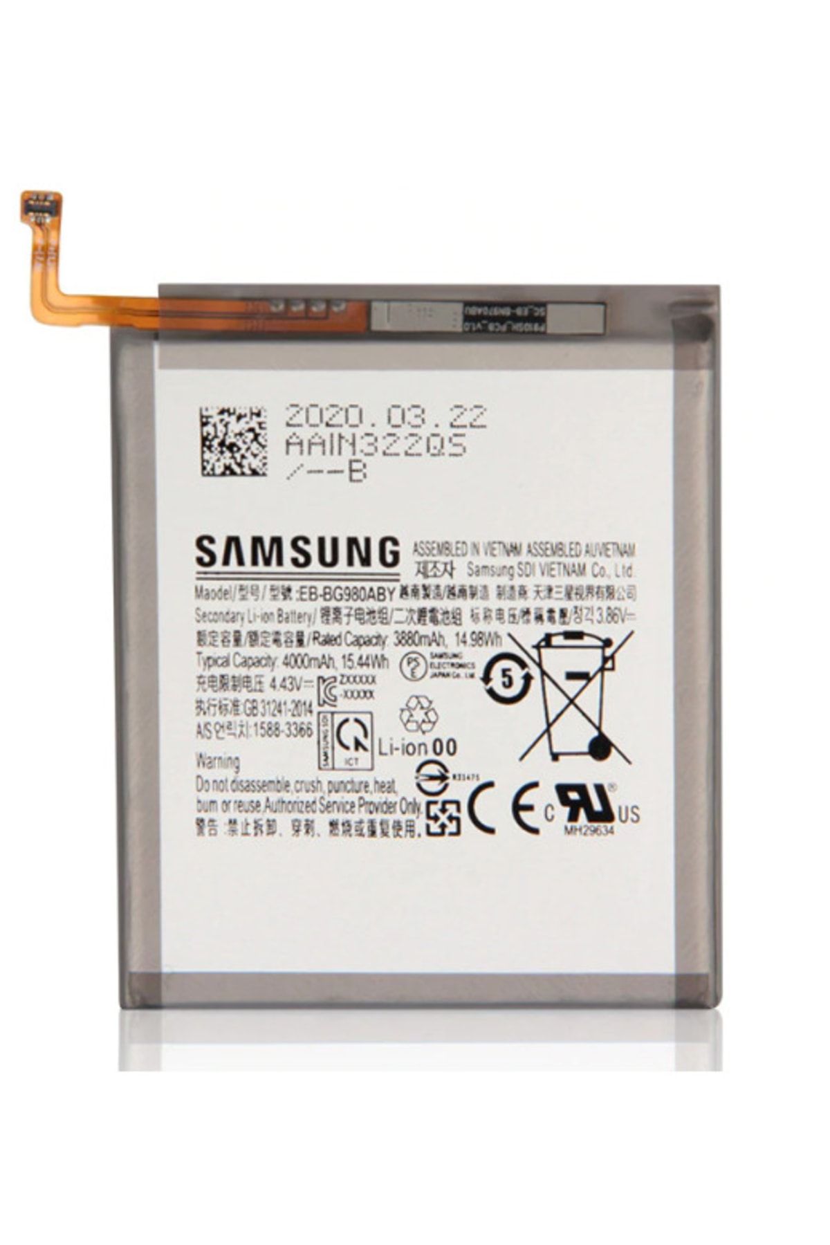 Galaxy Samsung S20 Fe Batarya Pil Eb-bg780aby 4500 Mah