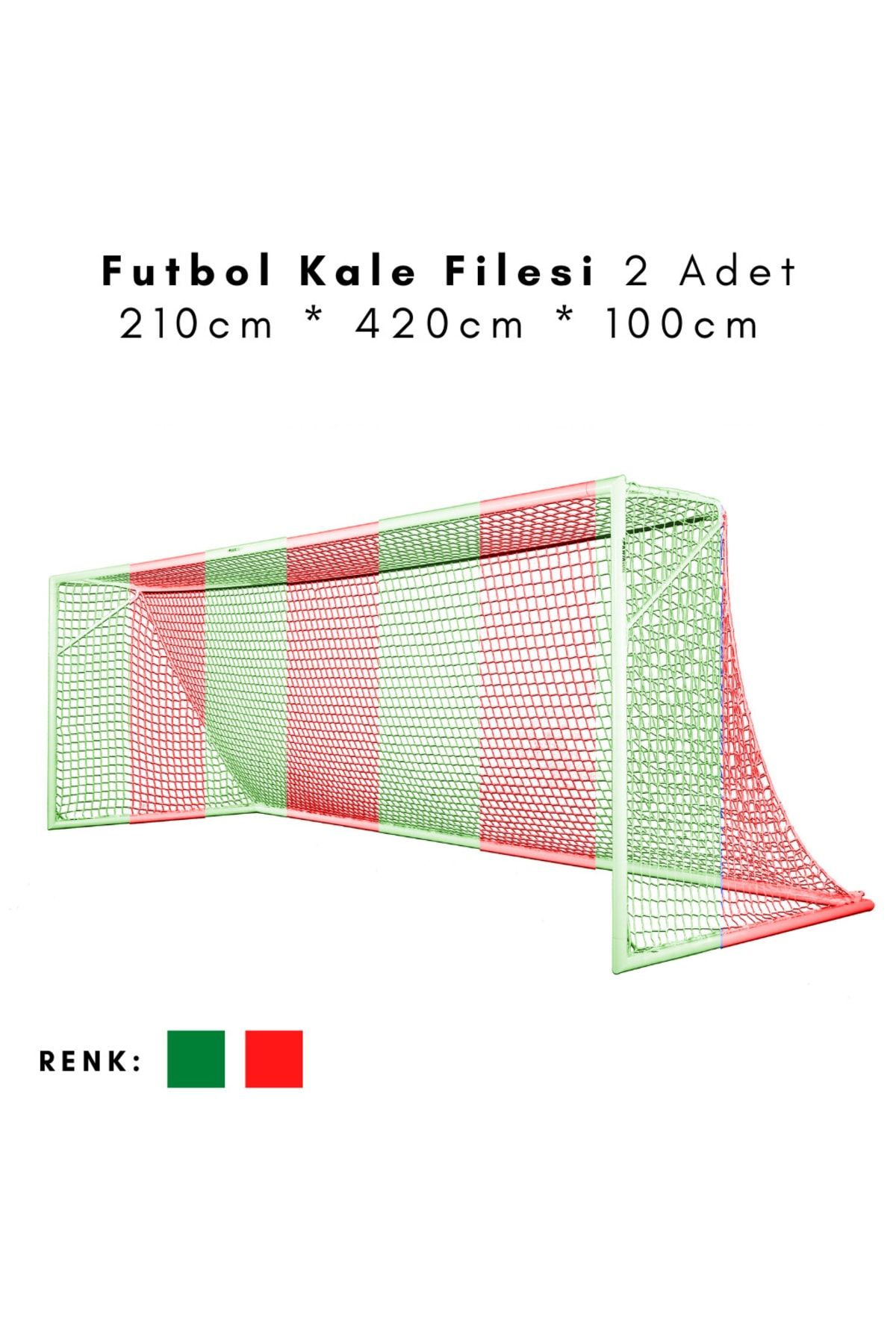 ÖZBEK Futbol Kale Filesi - Halı Saha Kale Ağı 210 * 420 * 100cm (2 Adet File)