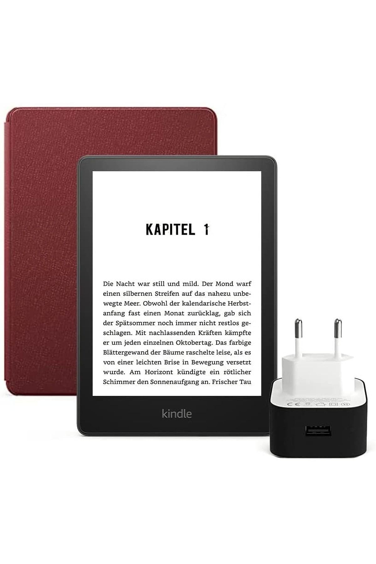 Amazon 6.8" Paperwhite 5 E Kitap Okuyucu 8 Gb + Orijinal Deri Kılıf Ve Şarj Adaptörü Reklamlı