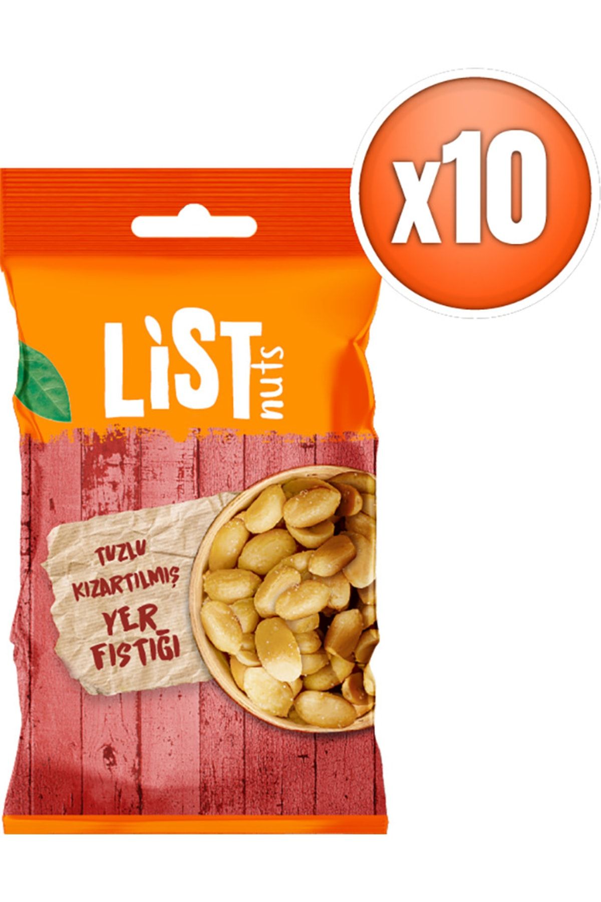 List Nuts Kızarmış Yer Fıstığı 10 X 40 G