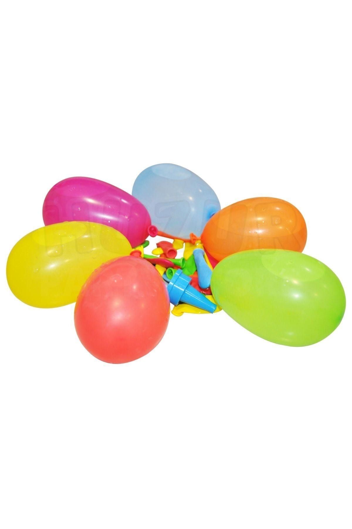 Huzur Party Store Su Balonu 10 Adet 10 Cm Renk Renk Su Topu Su Savaşı Balonu Balon Bombası Küçük Su Doldurulan Balon